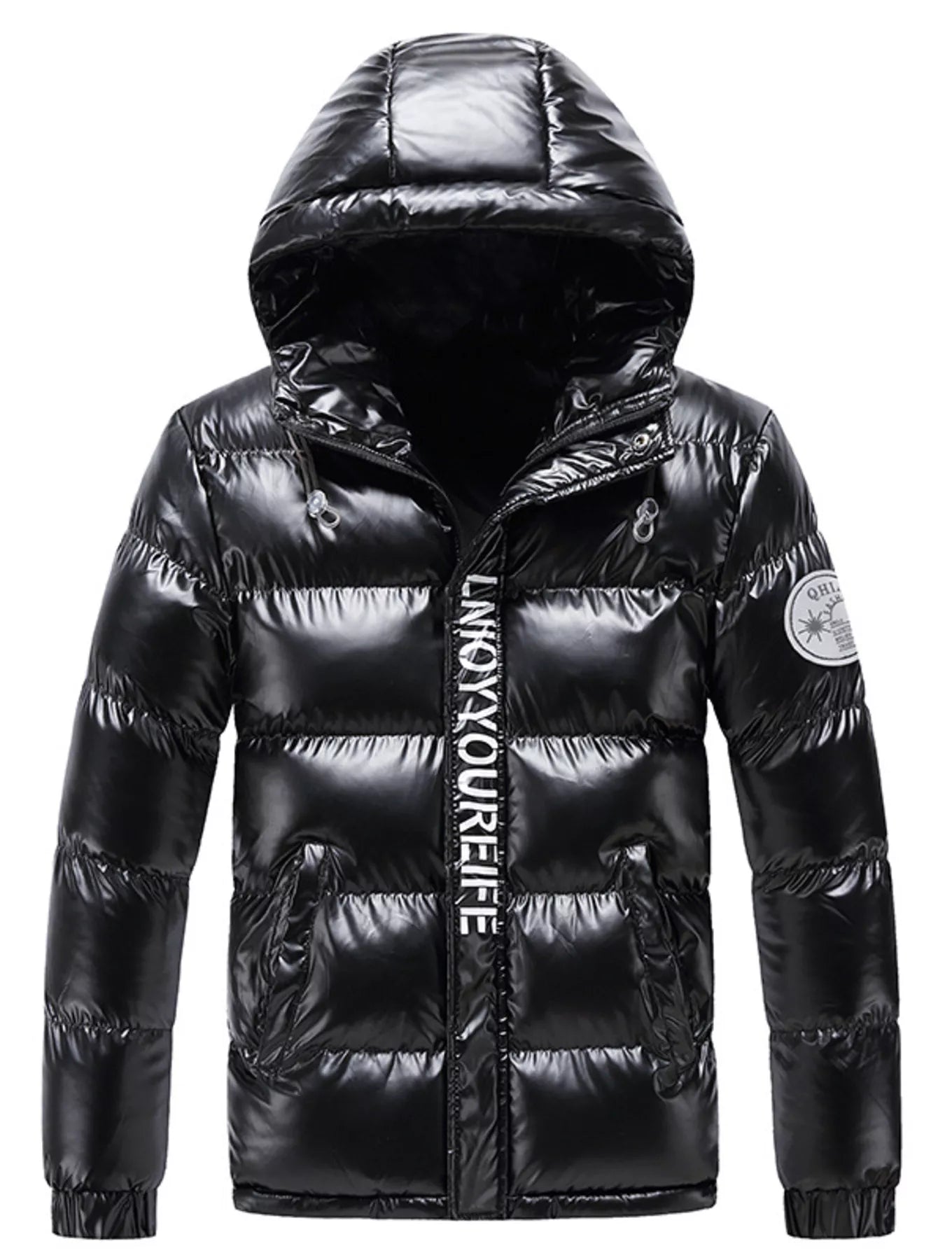Men's Plus Size Zip Up Puffer Jacket - PBNJ FASHIONS