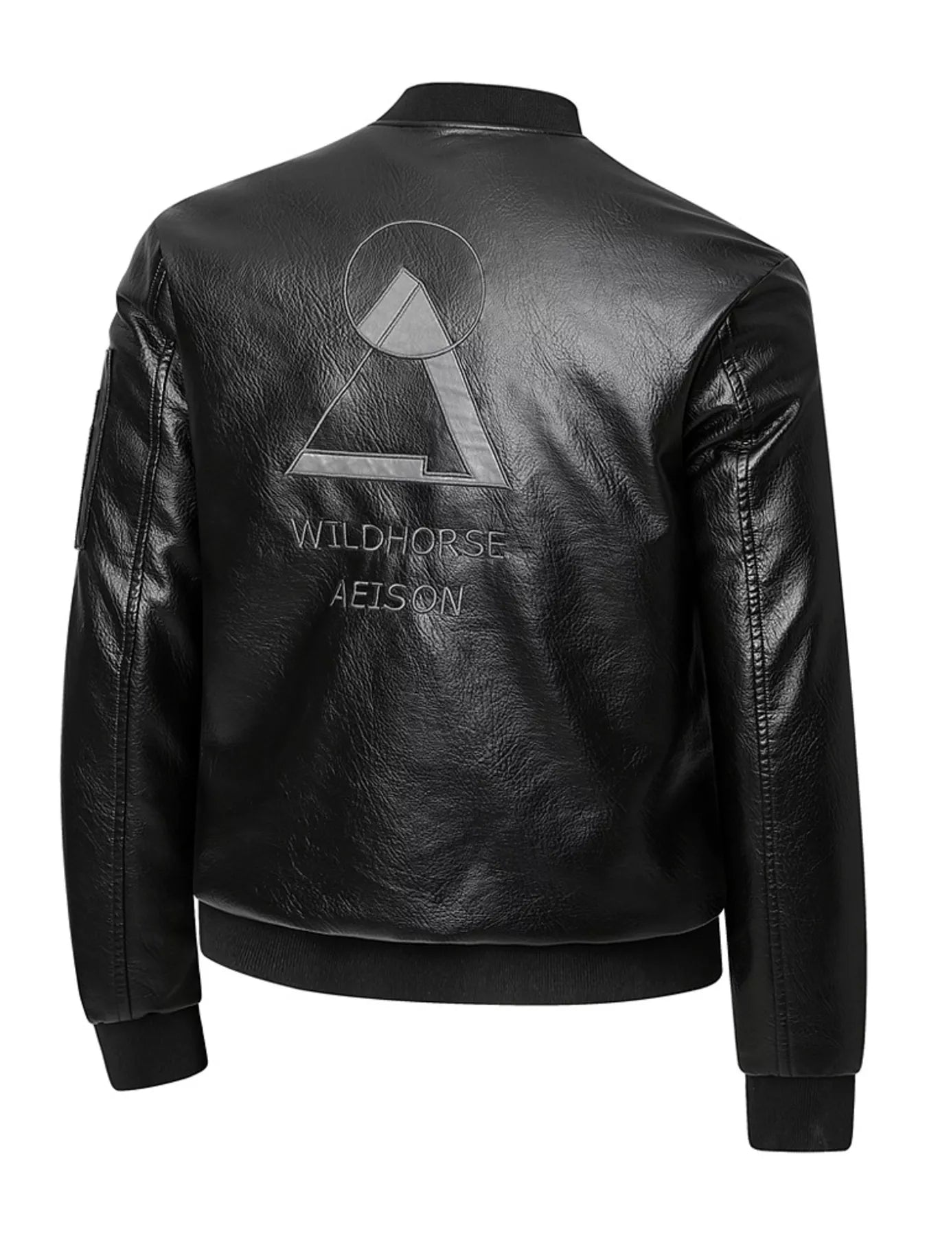 Men's Plus Size Zip Up Faux Leather Bomber Jacket - PBNJ FASHIONS