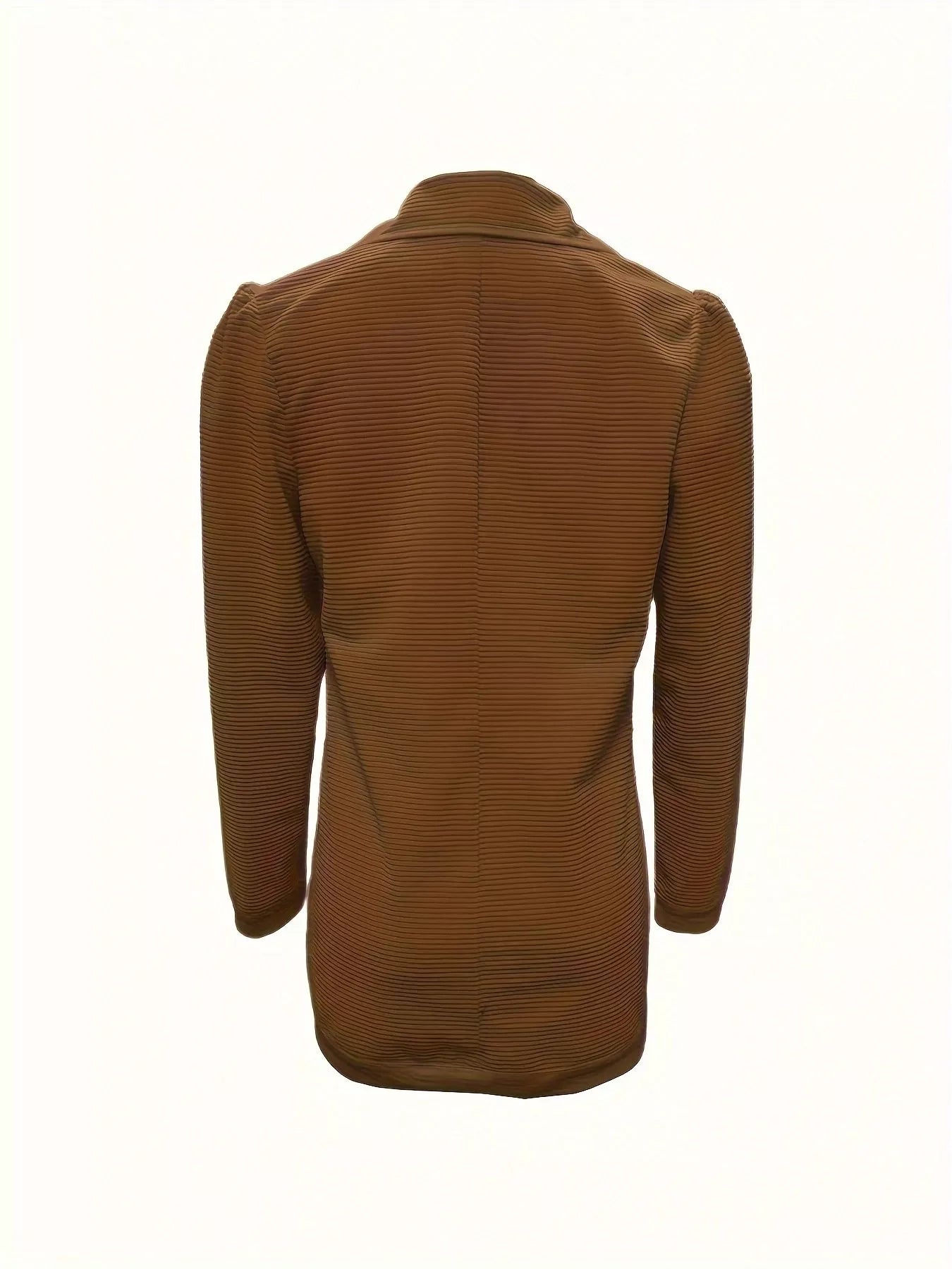 Texture Knit Double - Breasted Blazer - PBNJ FASHIONS