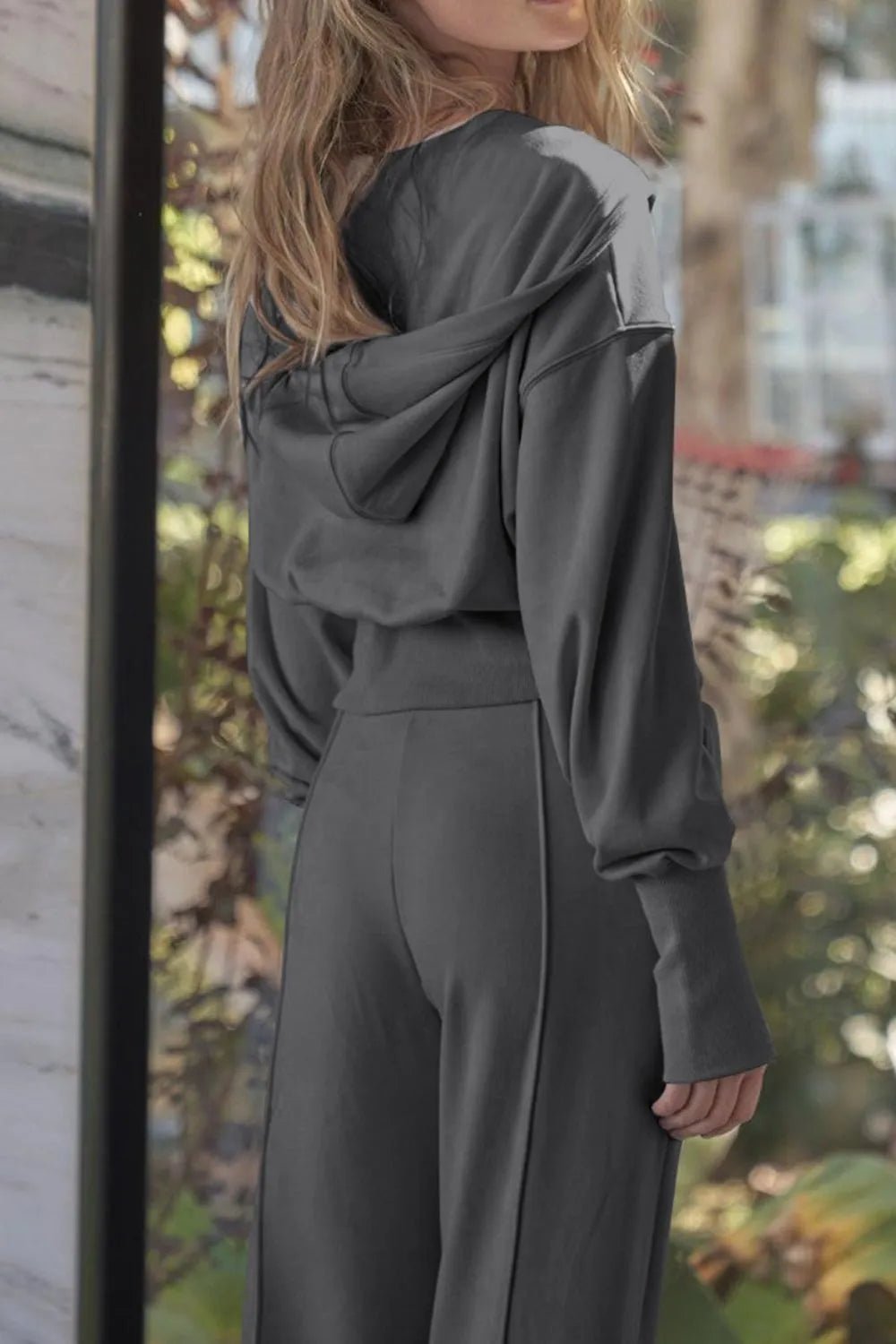 Zip - Up Hoodie and Pants Active Set - PBNJ FASHIONS