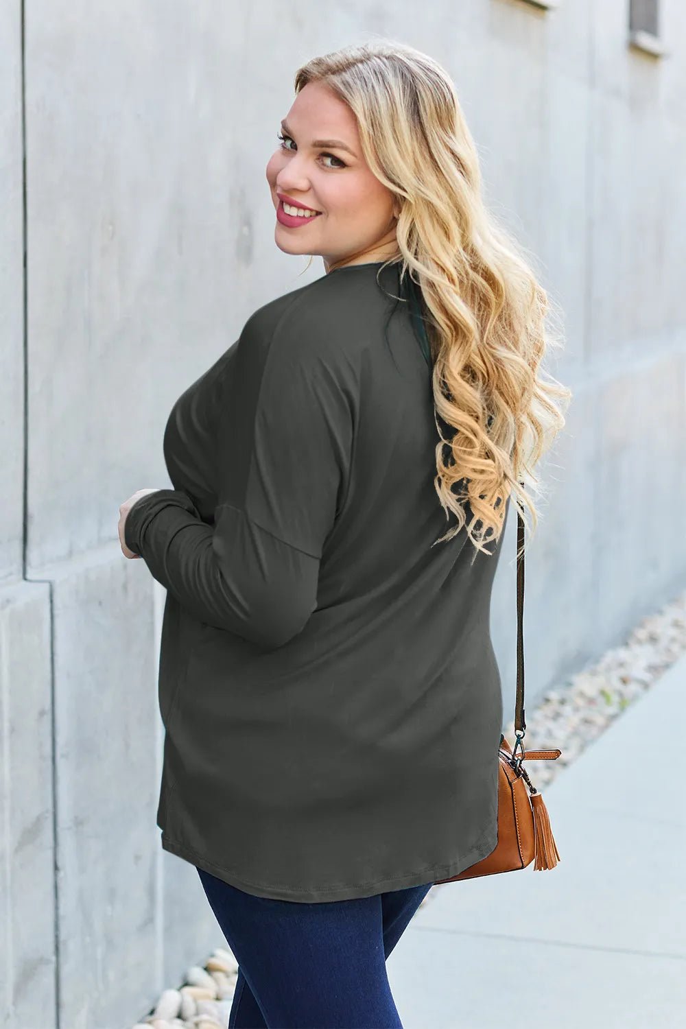 Basic Bae Full Size Round Neck Dropped Shoulder T-Shirt - PBNJ FASHIONS