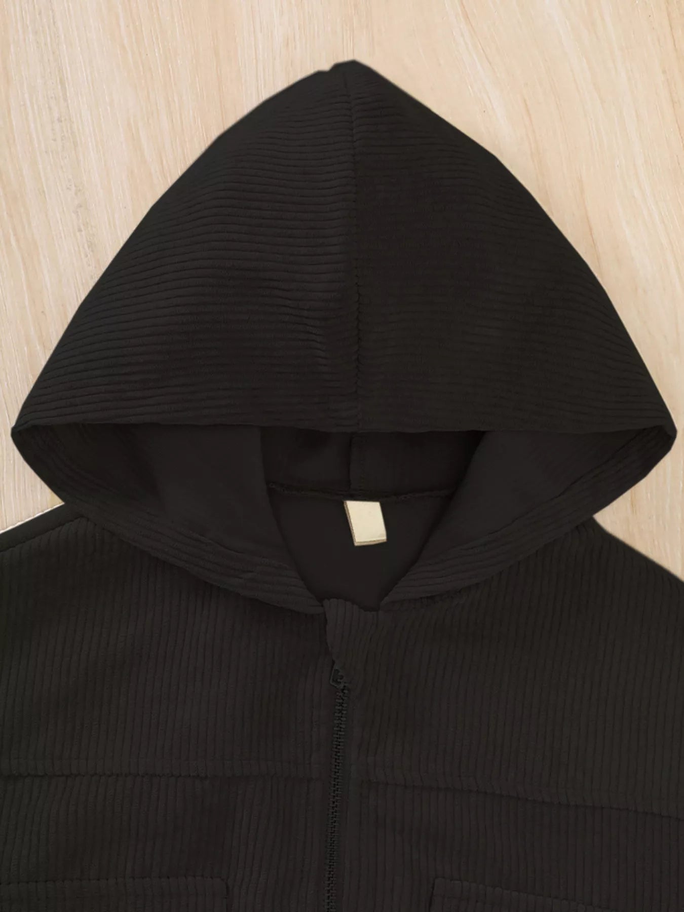 Children's Casual Corduroy Hooded Jacket - PBNJ FASHIONS
