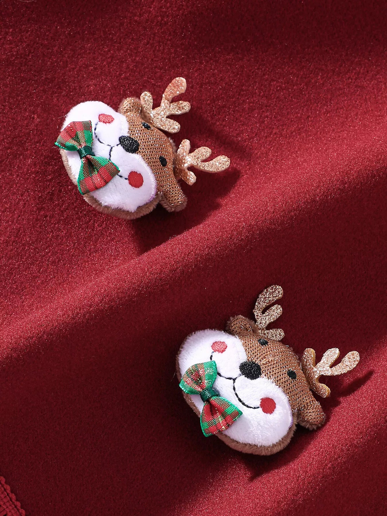Children's Reindeer Embroidered Christmas Cape Outerwear - PBNJ FASHIONS