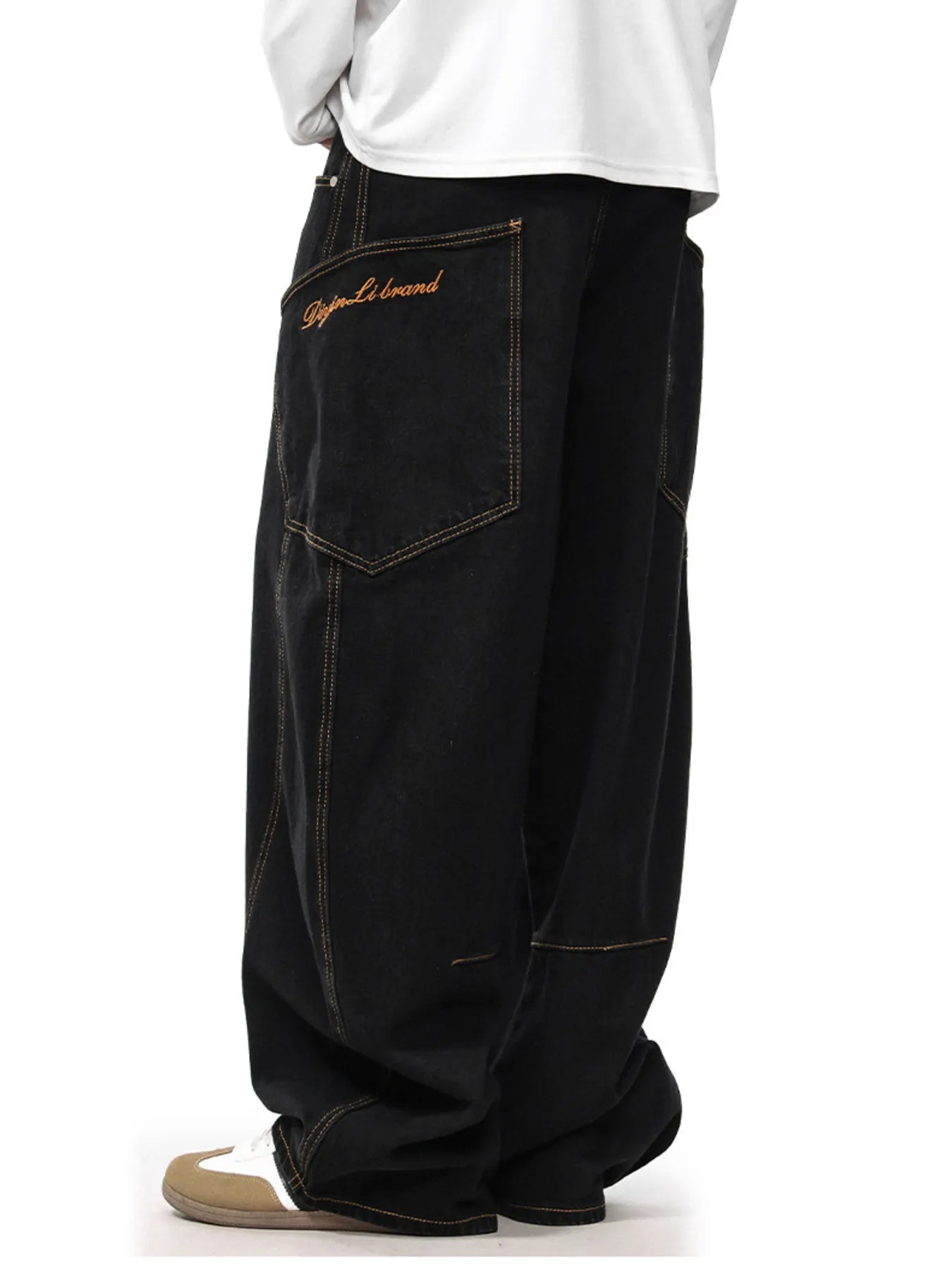 Men's Oversized Wide Leg Jeans | 100% Cotton | Machine Washable - PBNJ FASHIONS