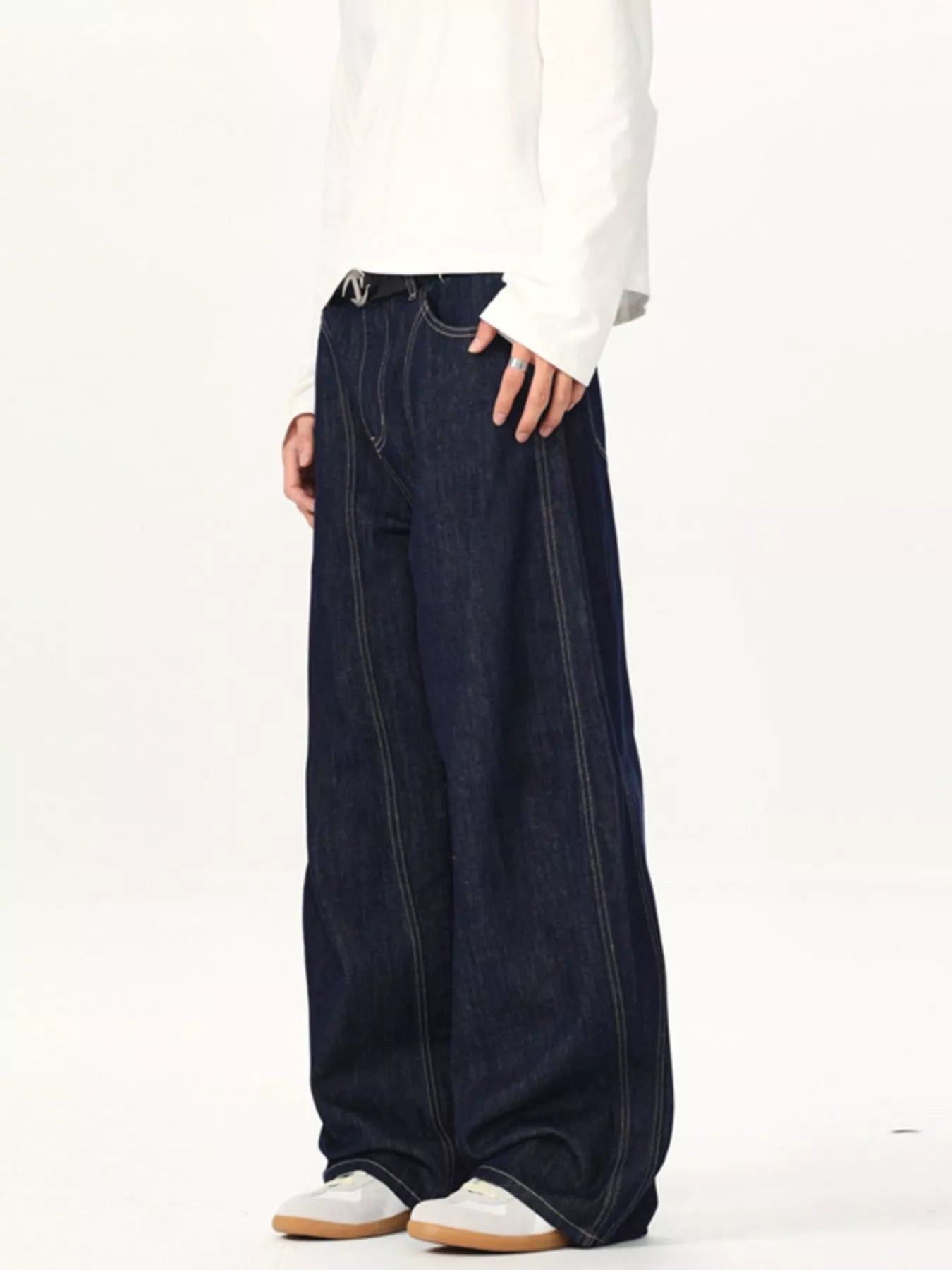Men's Wide Leg Jeans | Basic Style | 100% Cotton | Machine Wash Cold | Wide Range of Sizes - PBNJ FASHIONS