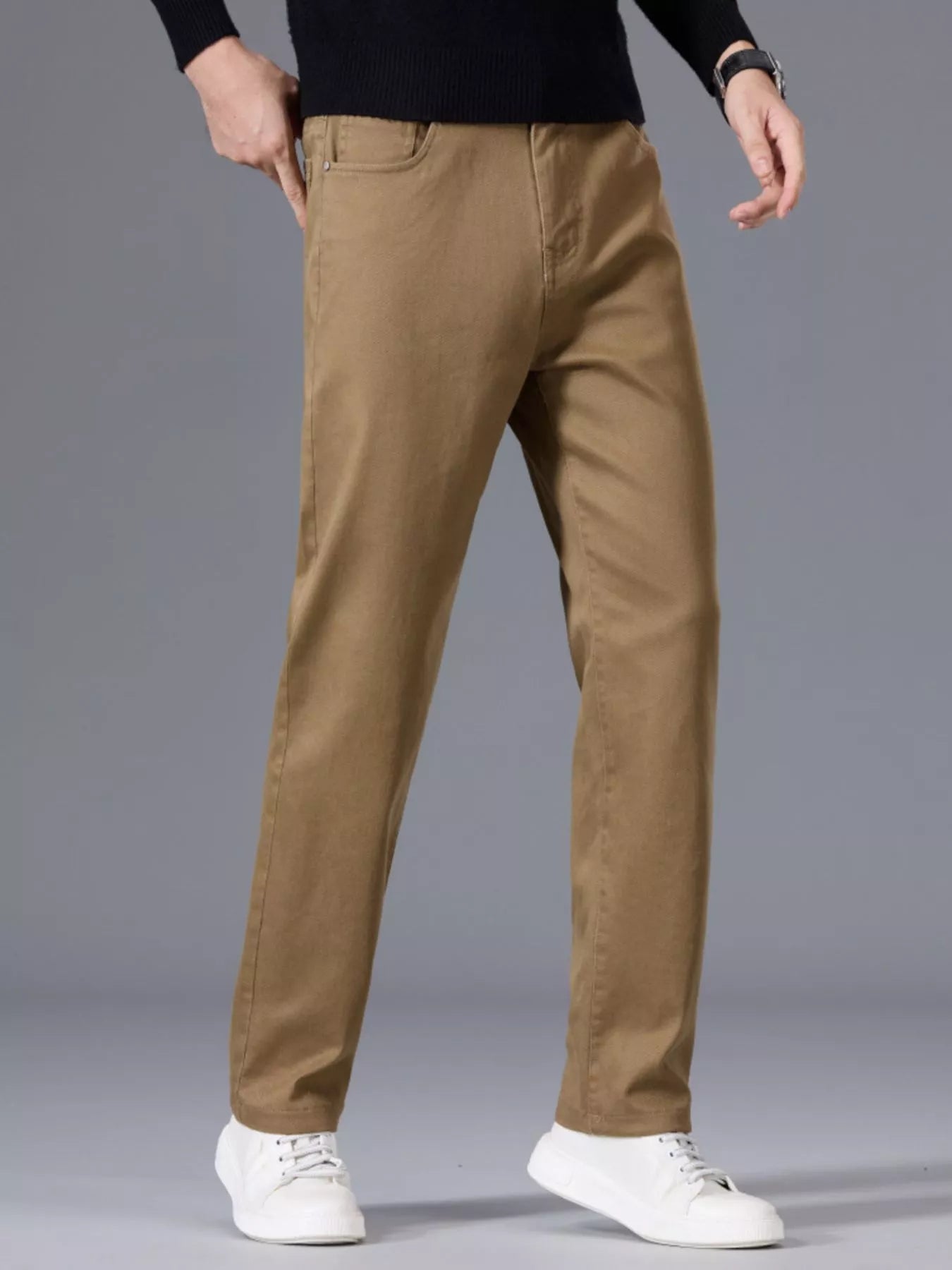 Men's Classic Straight - Leg Comfort Pants - PBNJ FASHIONS