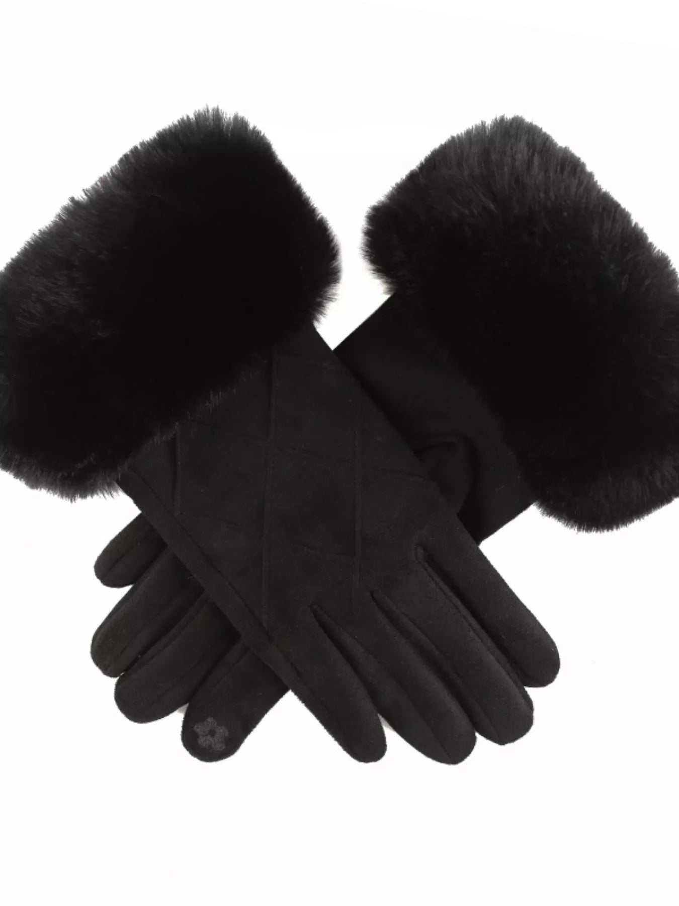 Fur Cuff Suede Gloves - PBNJ FASHIONS