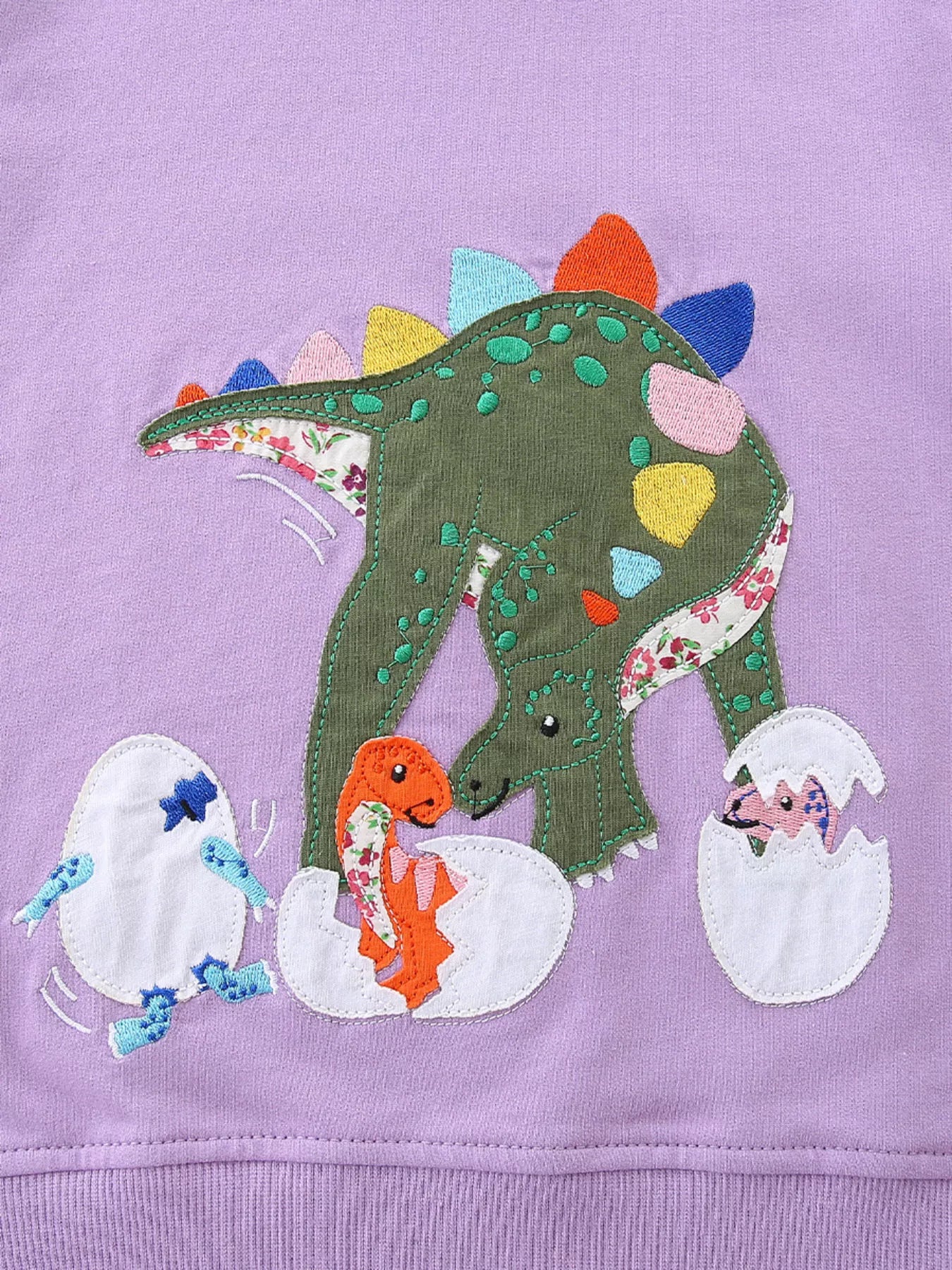 Children's Dinosaur Graphic Round Neck Sweatshirt - PBNJ FASHIONS