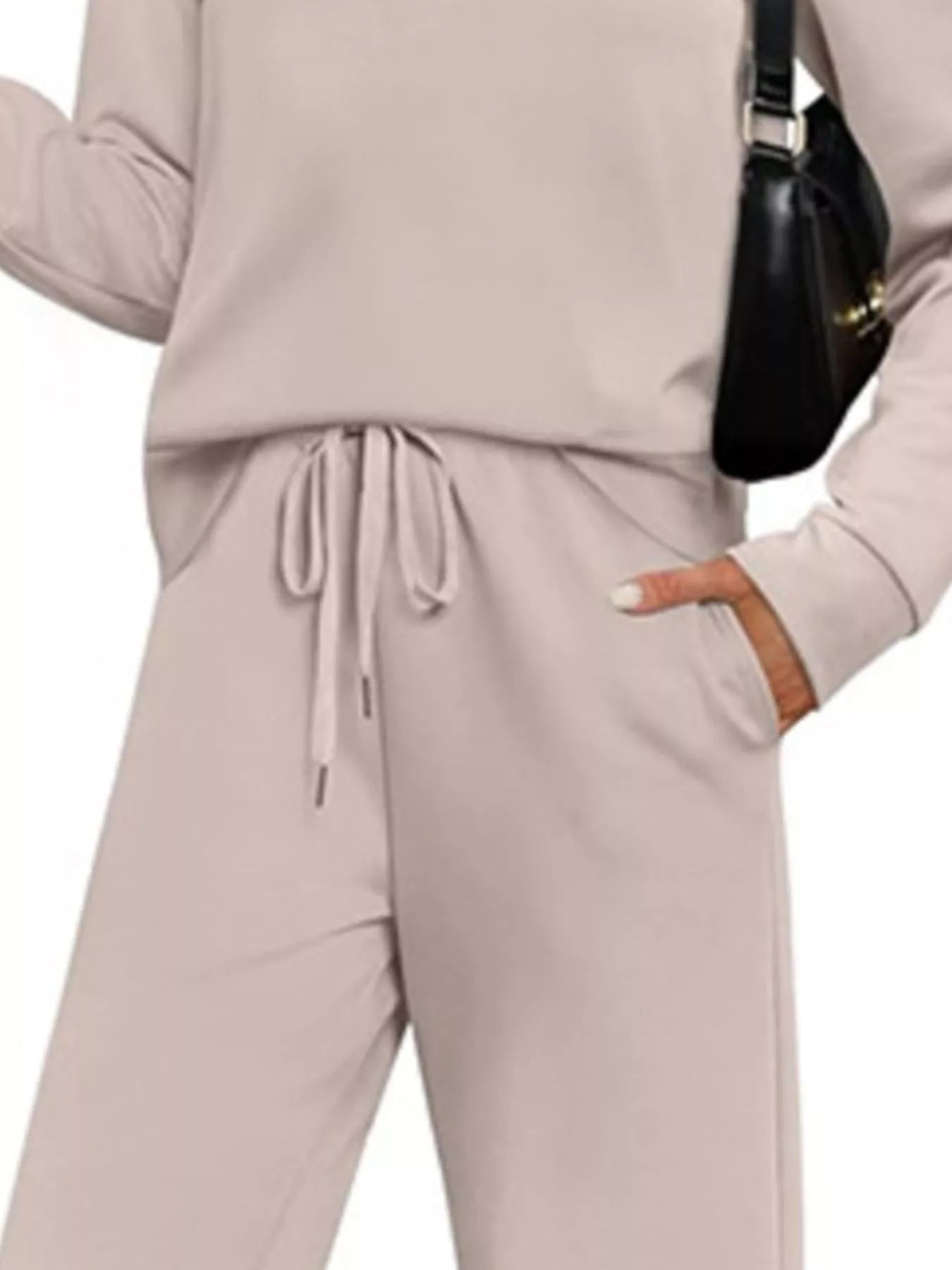 Full Size Casual Long Sleeve Top and Pants Set Plus Size - PBNJ FASHIONS