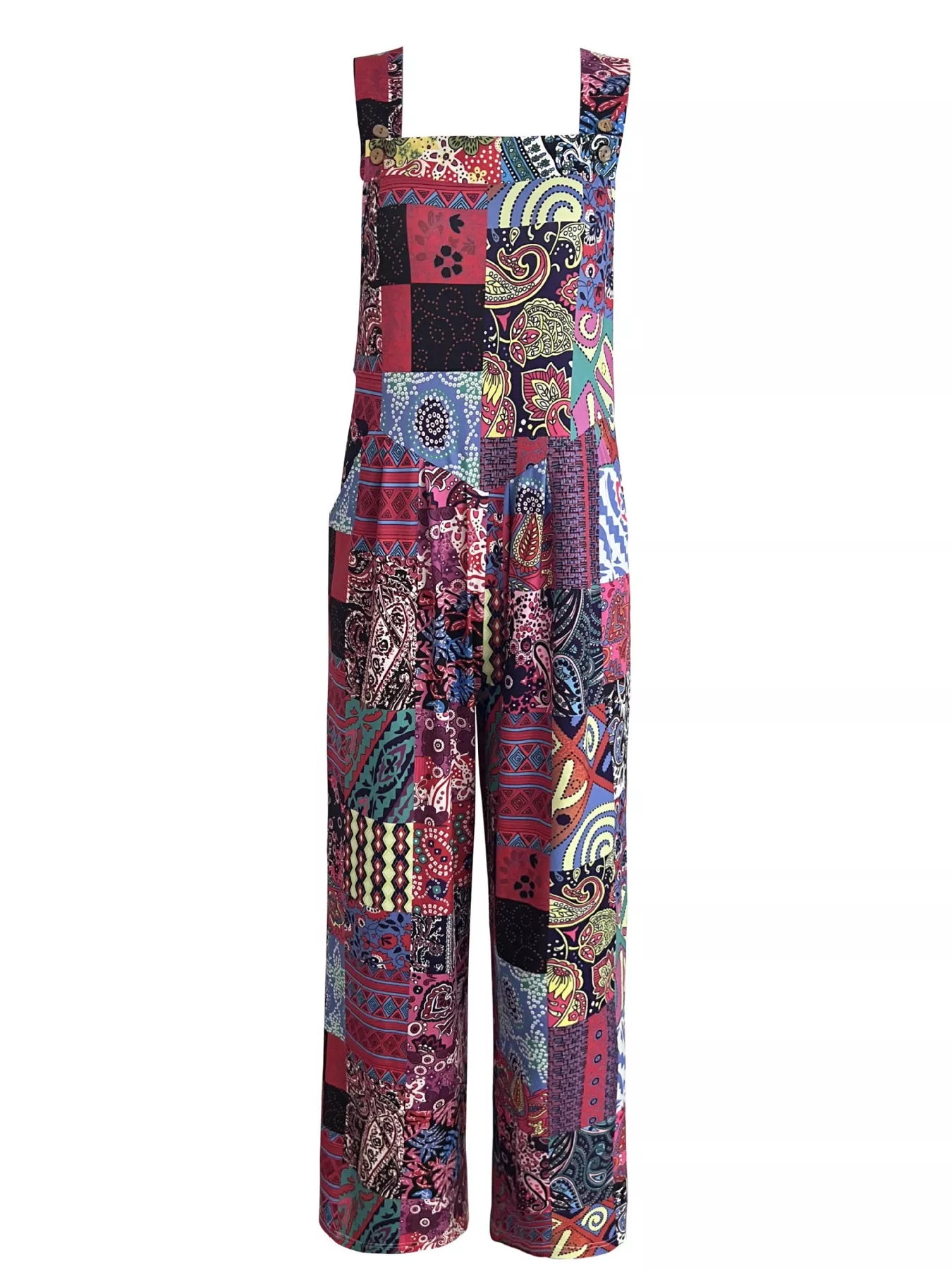 Plus Size Printed Wide Leg Jumpsuit - PBNJ FASHIONS