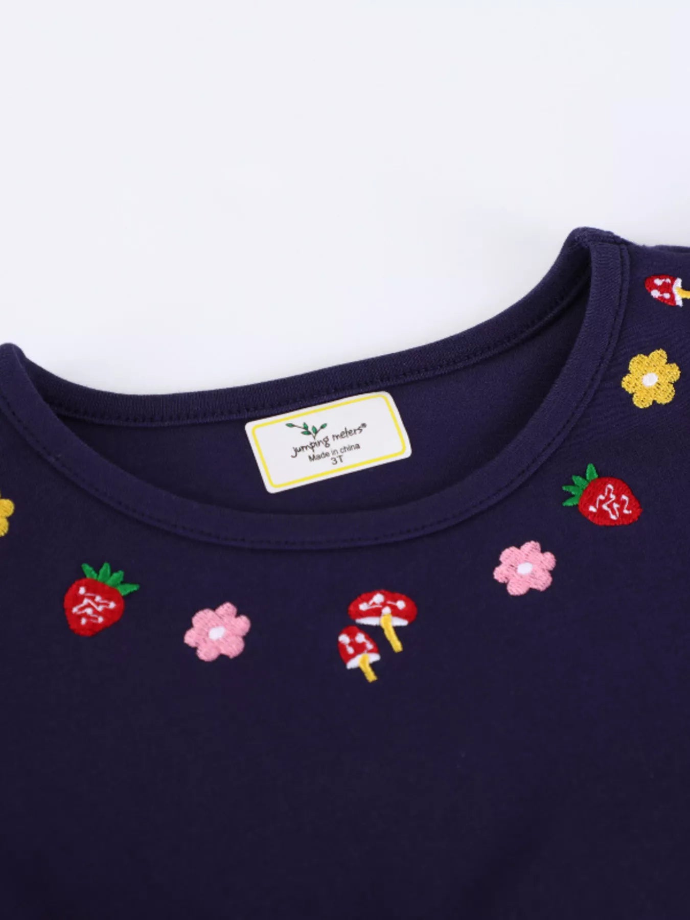 Children's Embroidered Long Sleeve Casual Dress - PBNJ FASHIONS