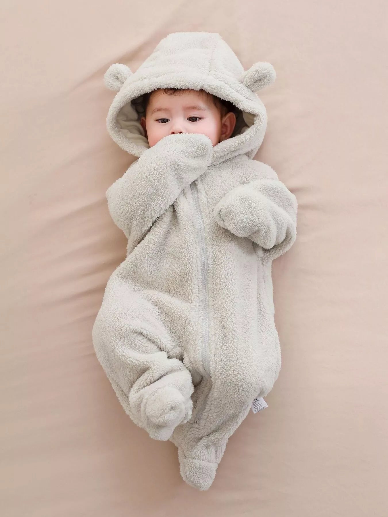 Children's Cozy Bear Hooded Fleece One - Piece - PBNJ FASHIONS