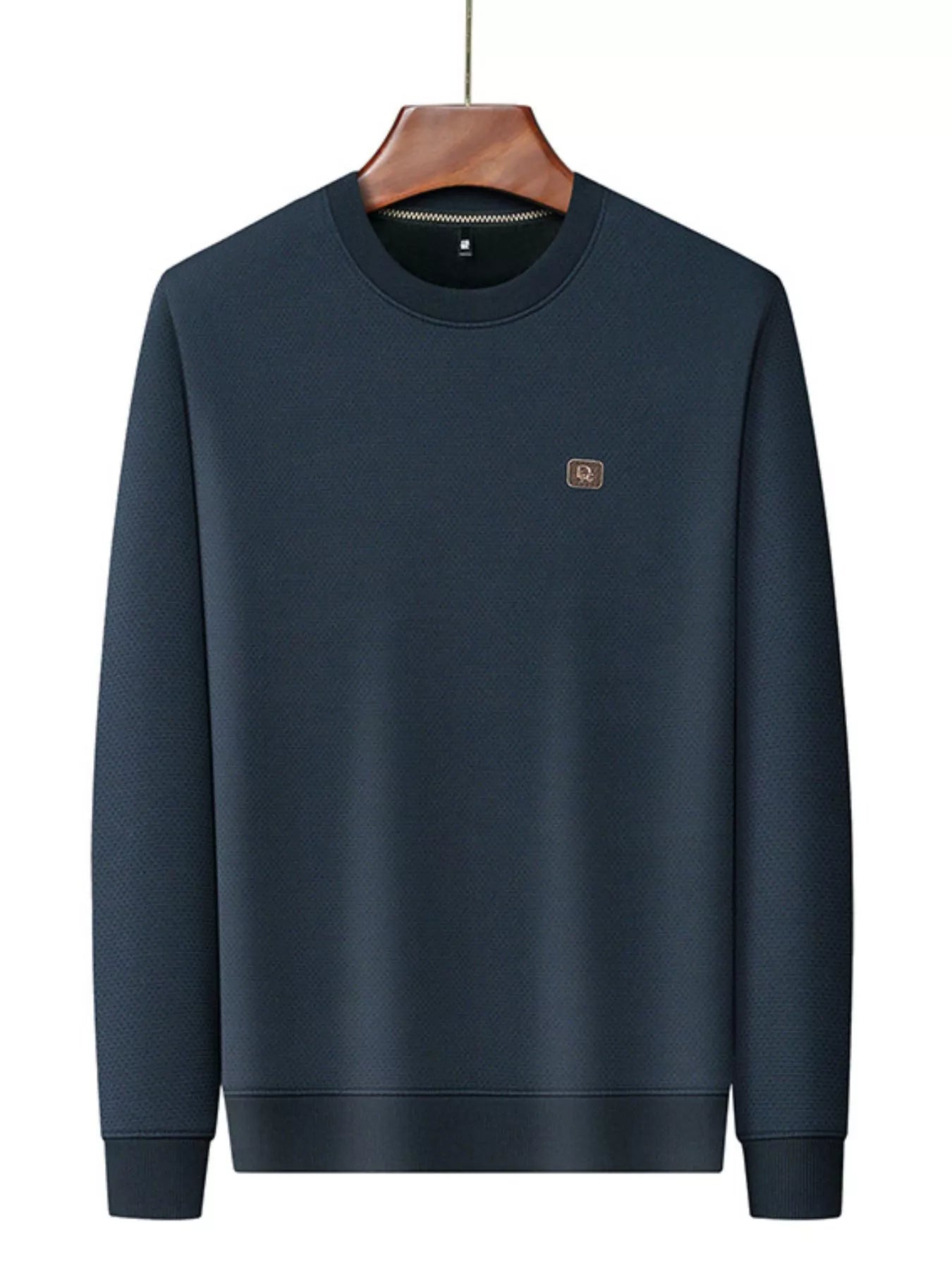 Men's Plus Size Long Sleeve Textured Casual T-Shirt - PBNJ FASHIONS