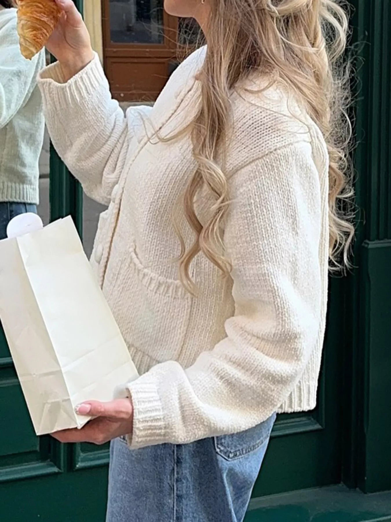 Textured Knit Button - Down Cardigan - PBNJ FASHIONS