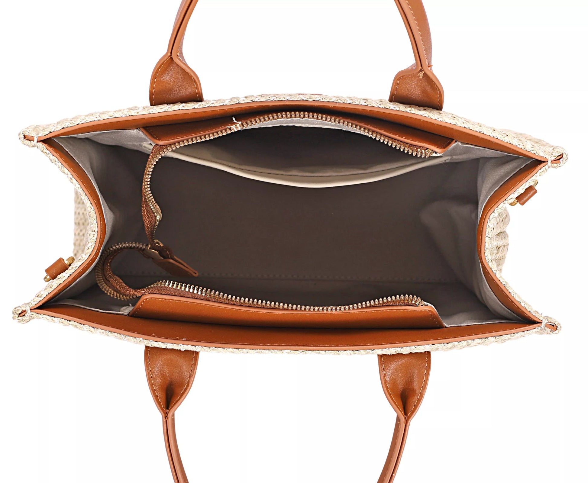 David Jones Square Woven Tote Handbag - PBNJ FASHIONS