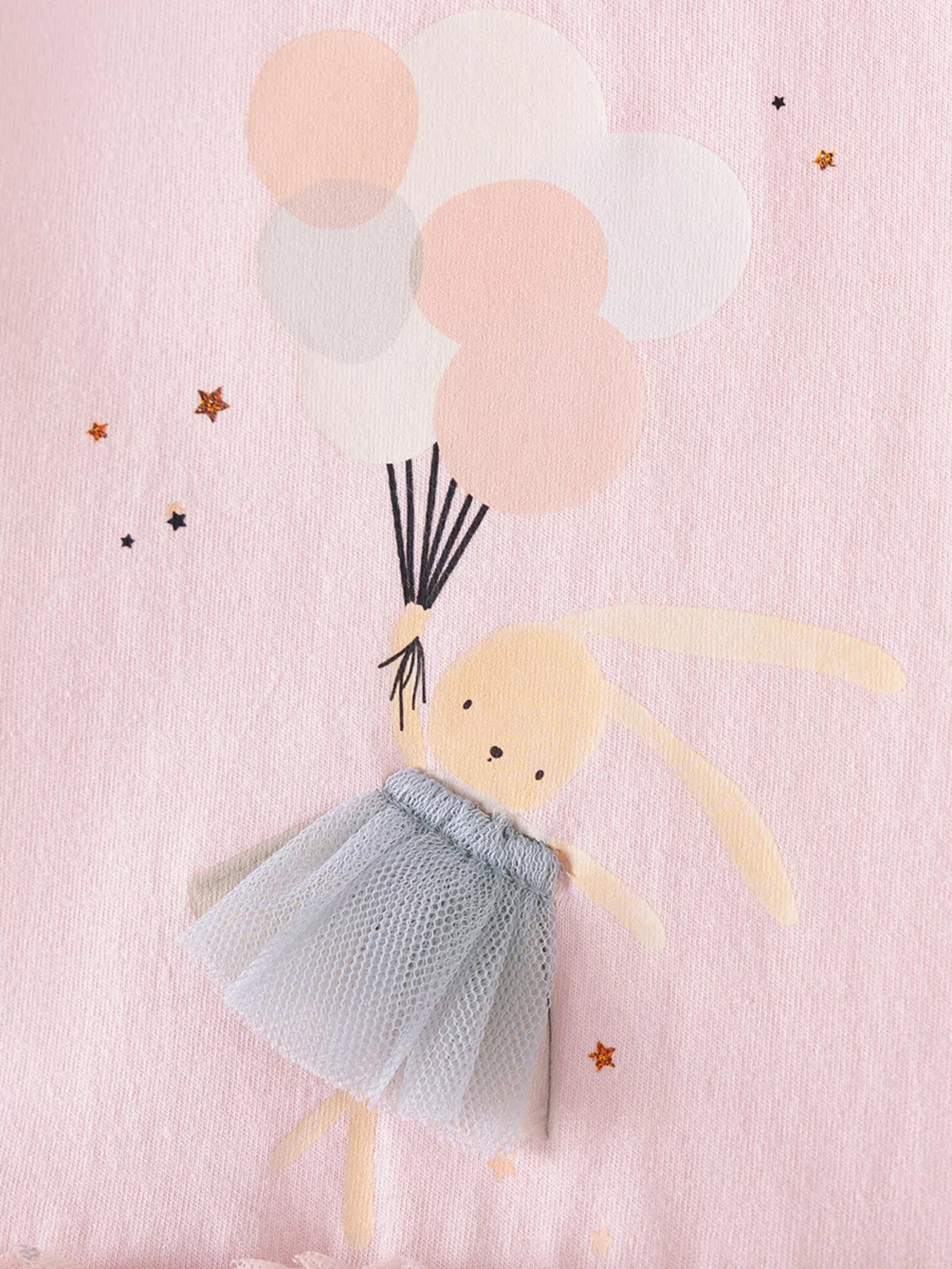 Children's Rabbit Long Sleeve Tulle Dress - PBNJ FASHIONS
