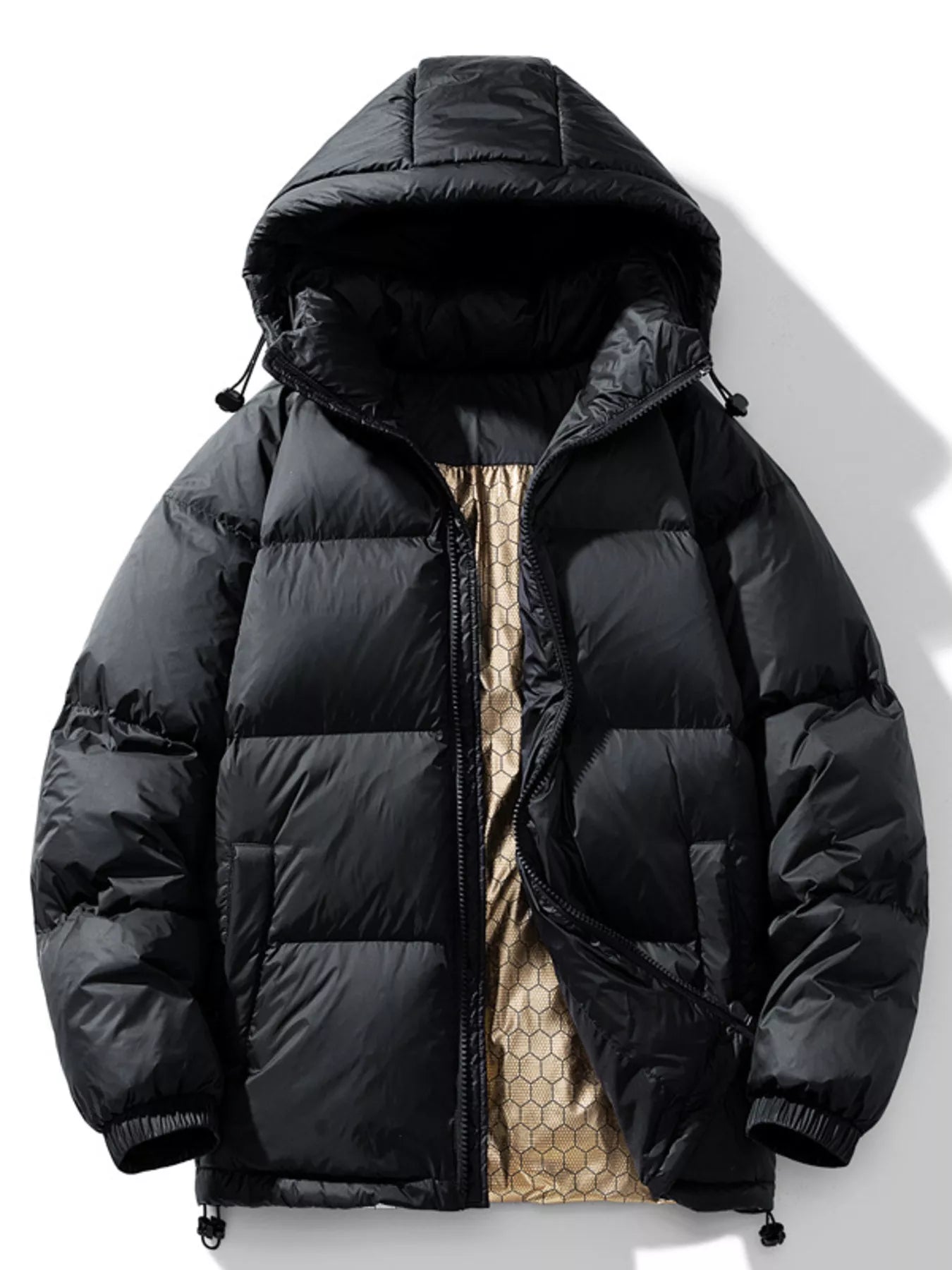 Men's Full Size Warm Padded Hooded Puffer Jacket Plus Size - PBNJ FASHIONS