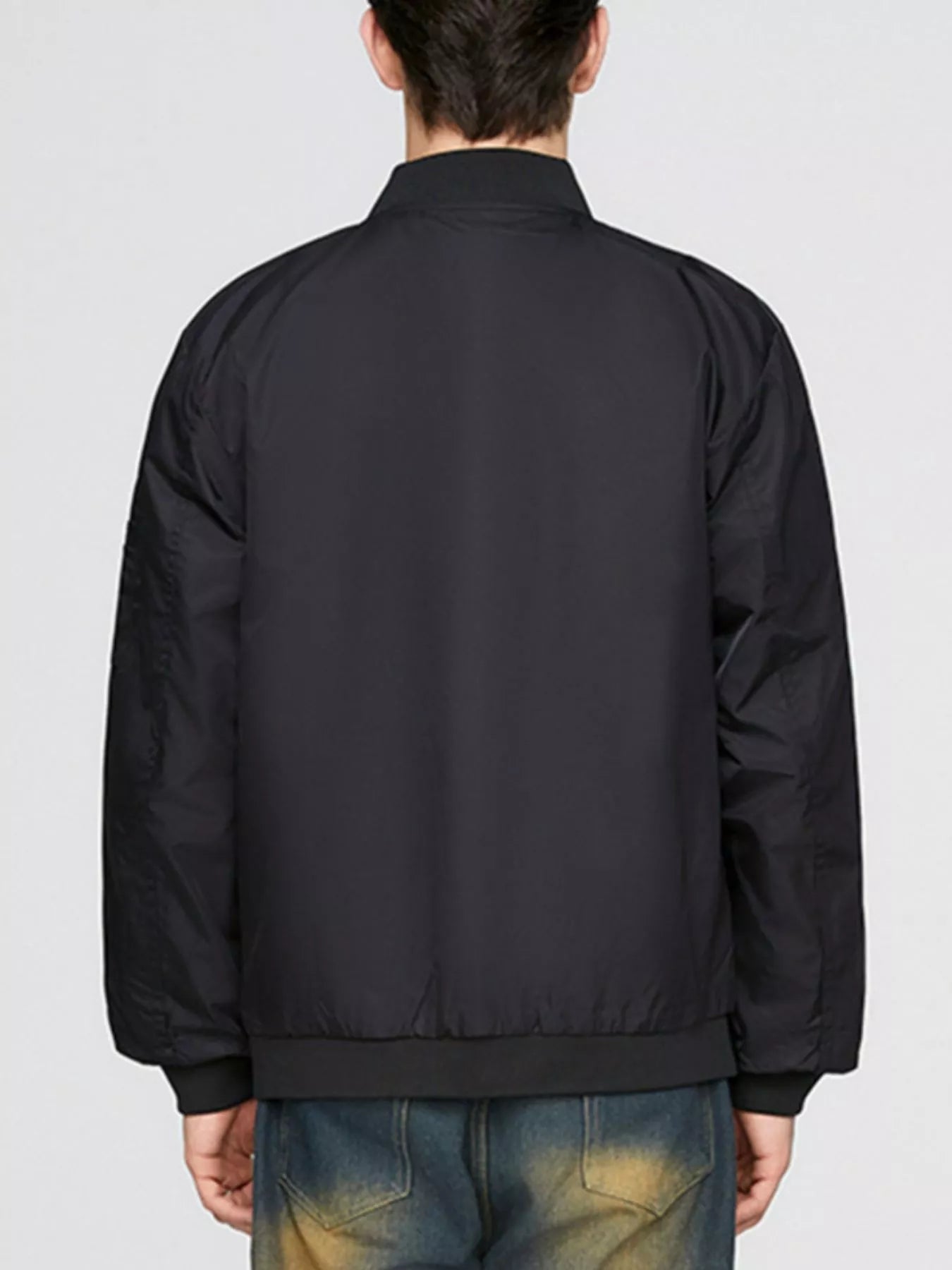 Men's Plus Size Zip Up Lightweight Bomber Jacket - PBNJ FASHIONS