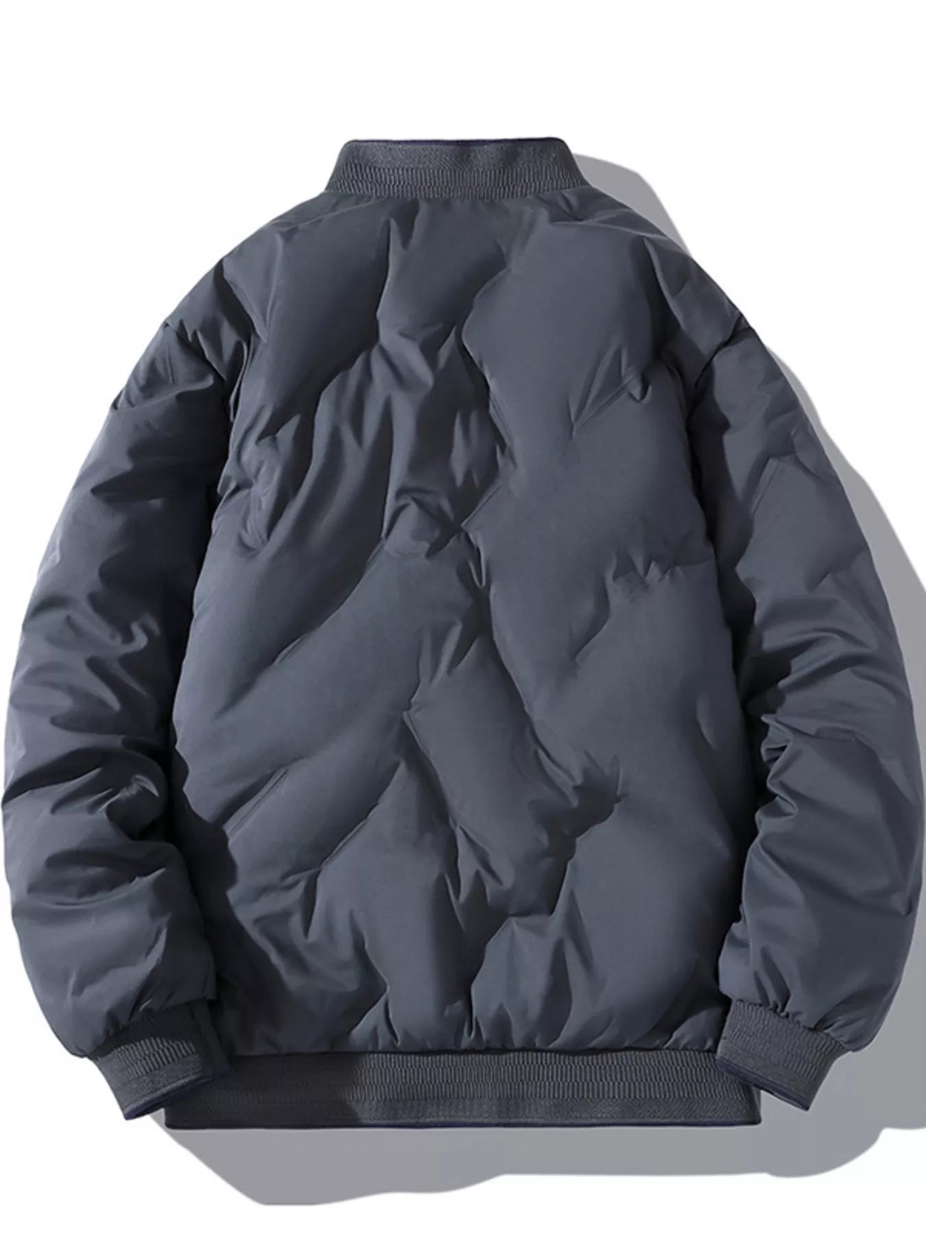 Men's Plus Size Padded Zip Up Bomber Jacket - PBNJ FASHIONS