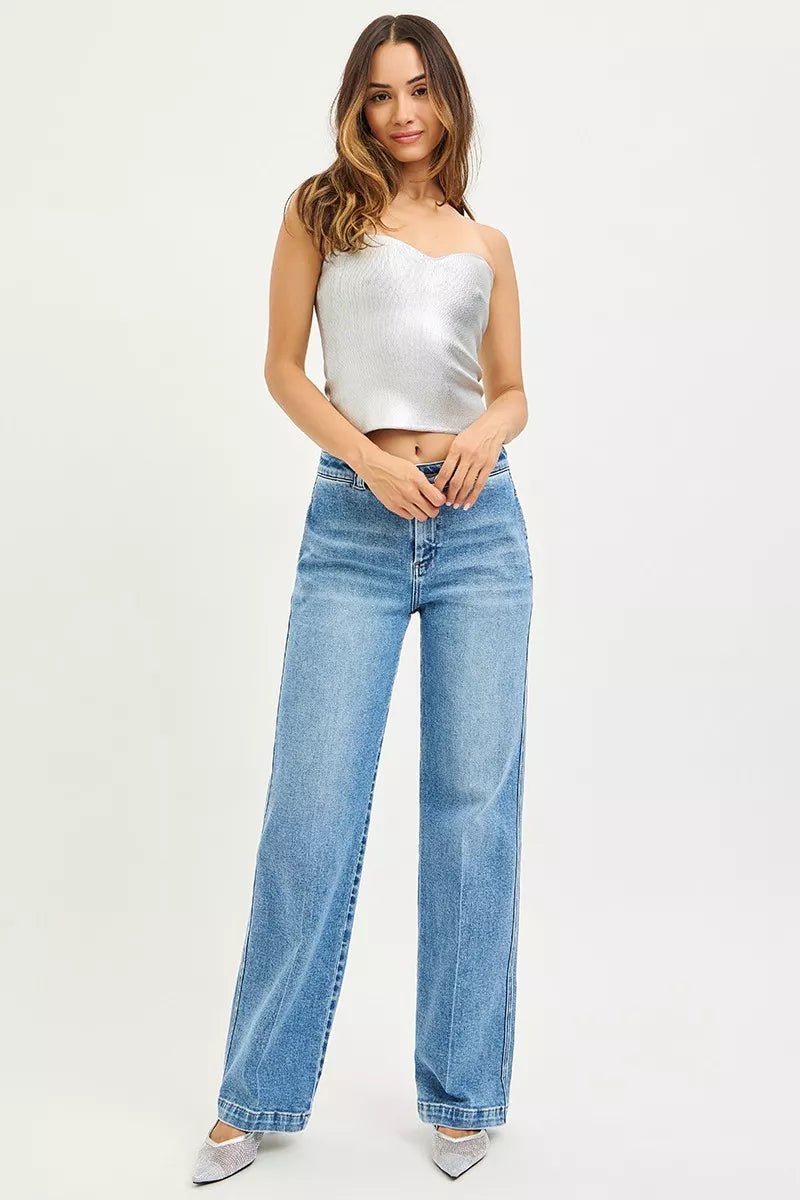 RISEN Slouchy Straight Jeans - PBNJ FASHIONS