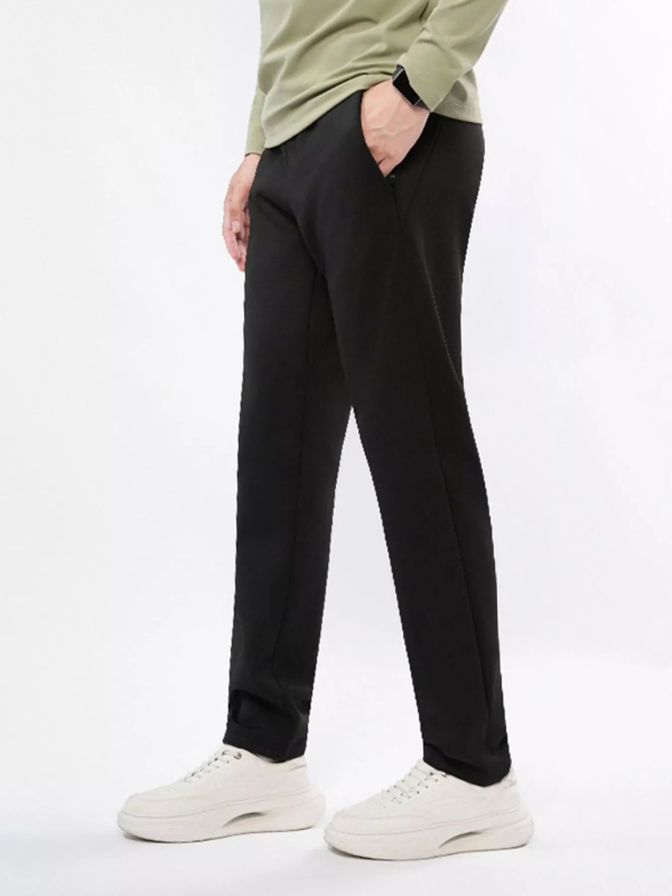 Men's Plus Size Casual Straight - Leg Pants - PBNJ FASHIONS
