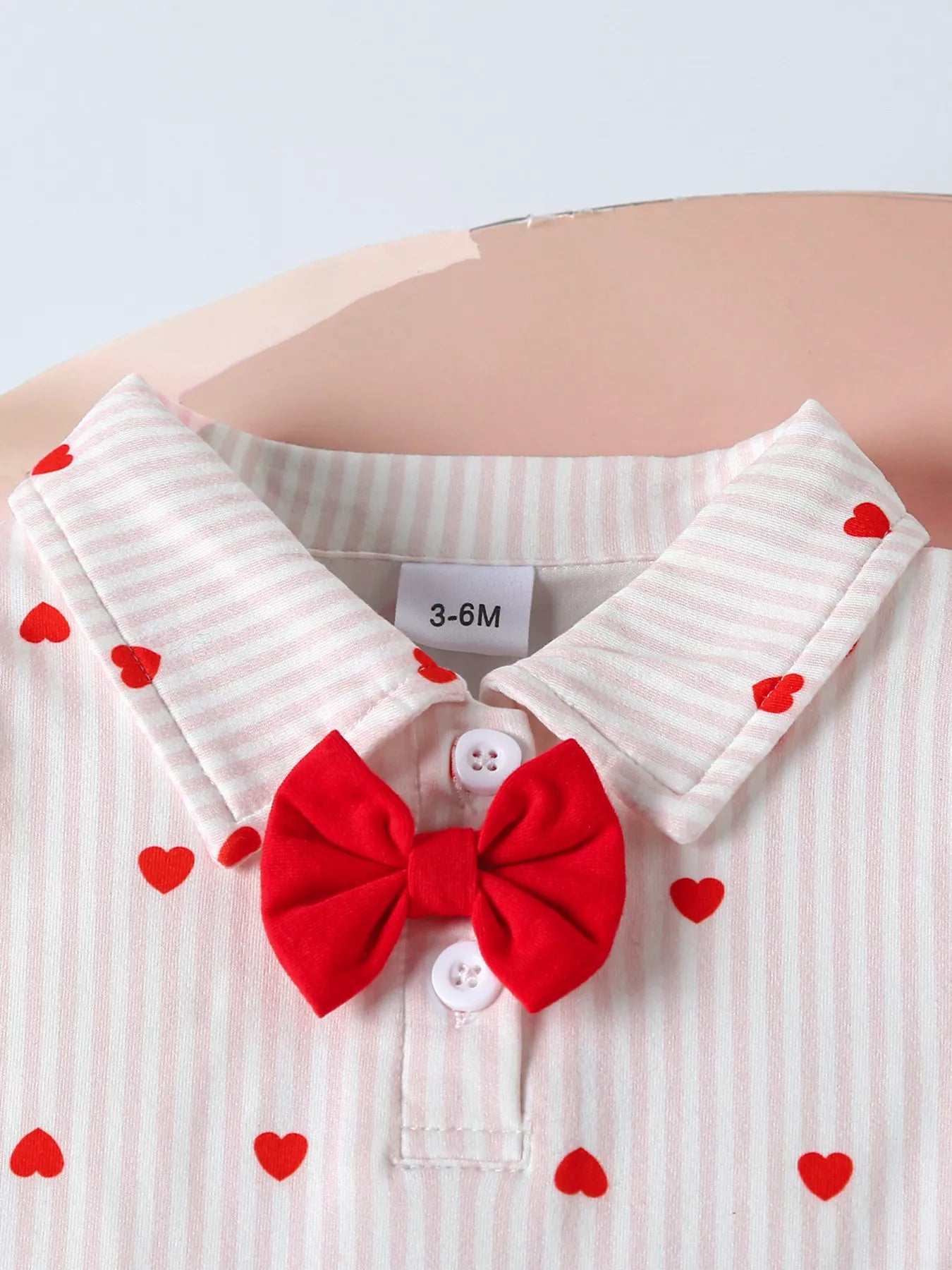 Children's Heart Print Bodysuit & Suspender Pants Set - PBNJ FASHIONS