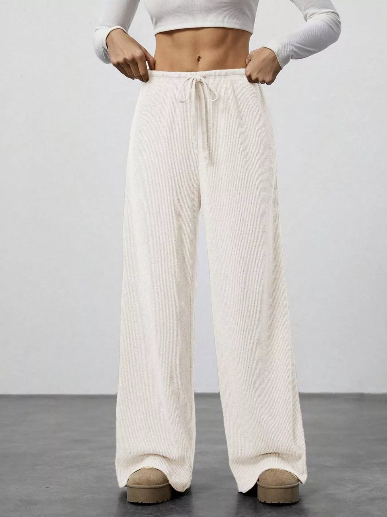 Relaxed Fit Drawstring Pants - PBNJ FASHIONS
