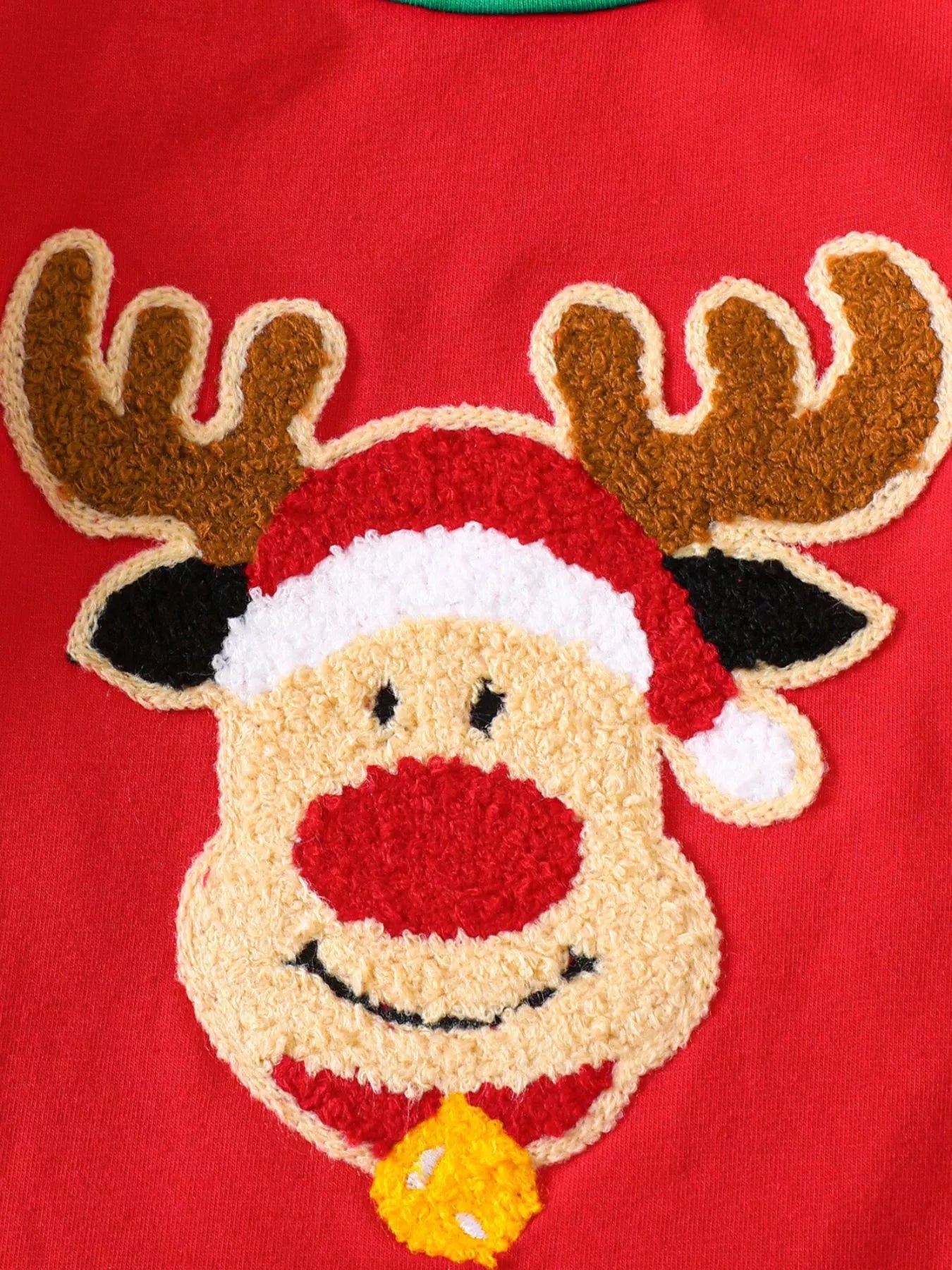 Children's Christmas Reindeer Striped Pajama Set - PBNJ FASHIONS