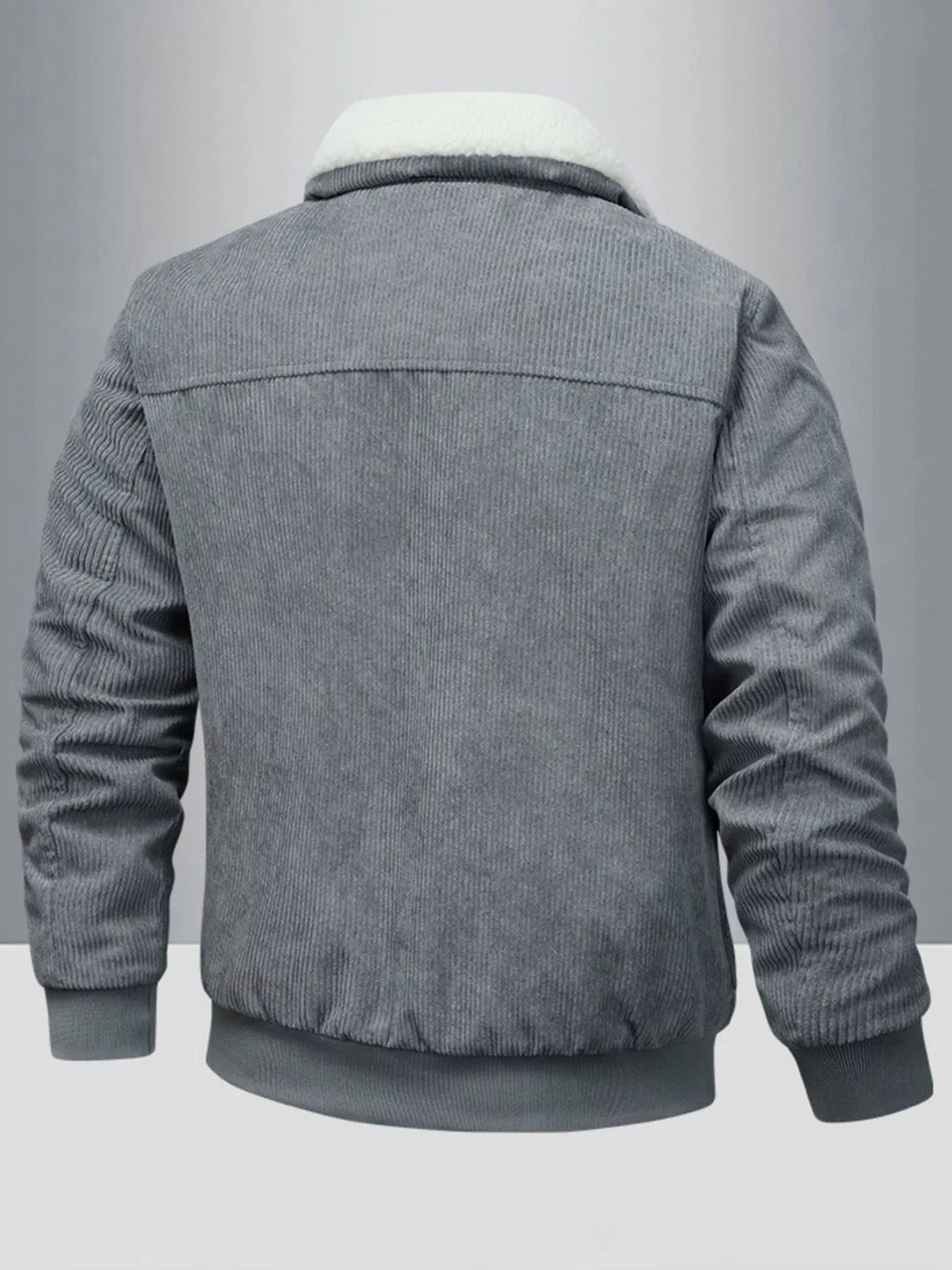 Men's Full Size Corduroy Sherpa Lined Winter Jacket Plus Size - PBNJ FASHIONS