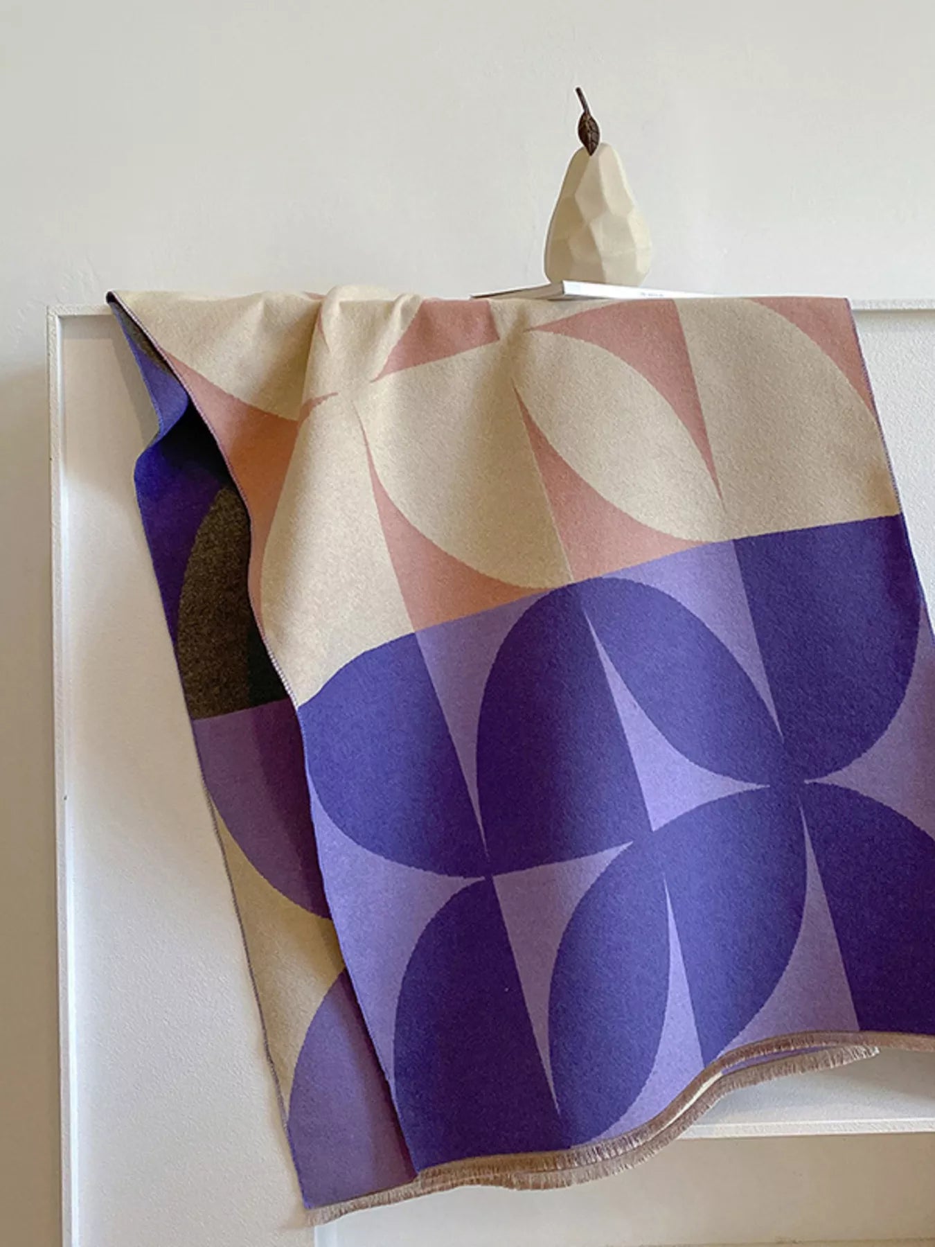 Contrast Raw Hem Scarf - PBNJ FASHIONS