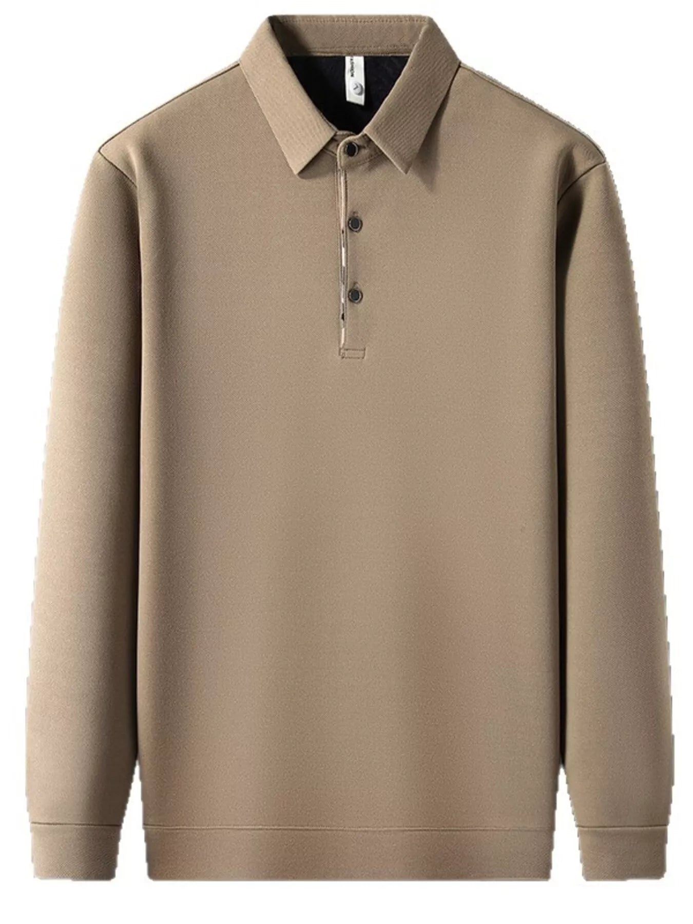 Men's Plus Size Long Sleeve Classic Fit Polo - PBNJ FASHIONS