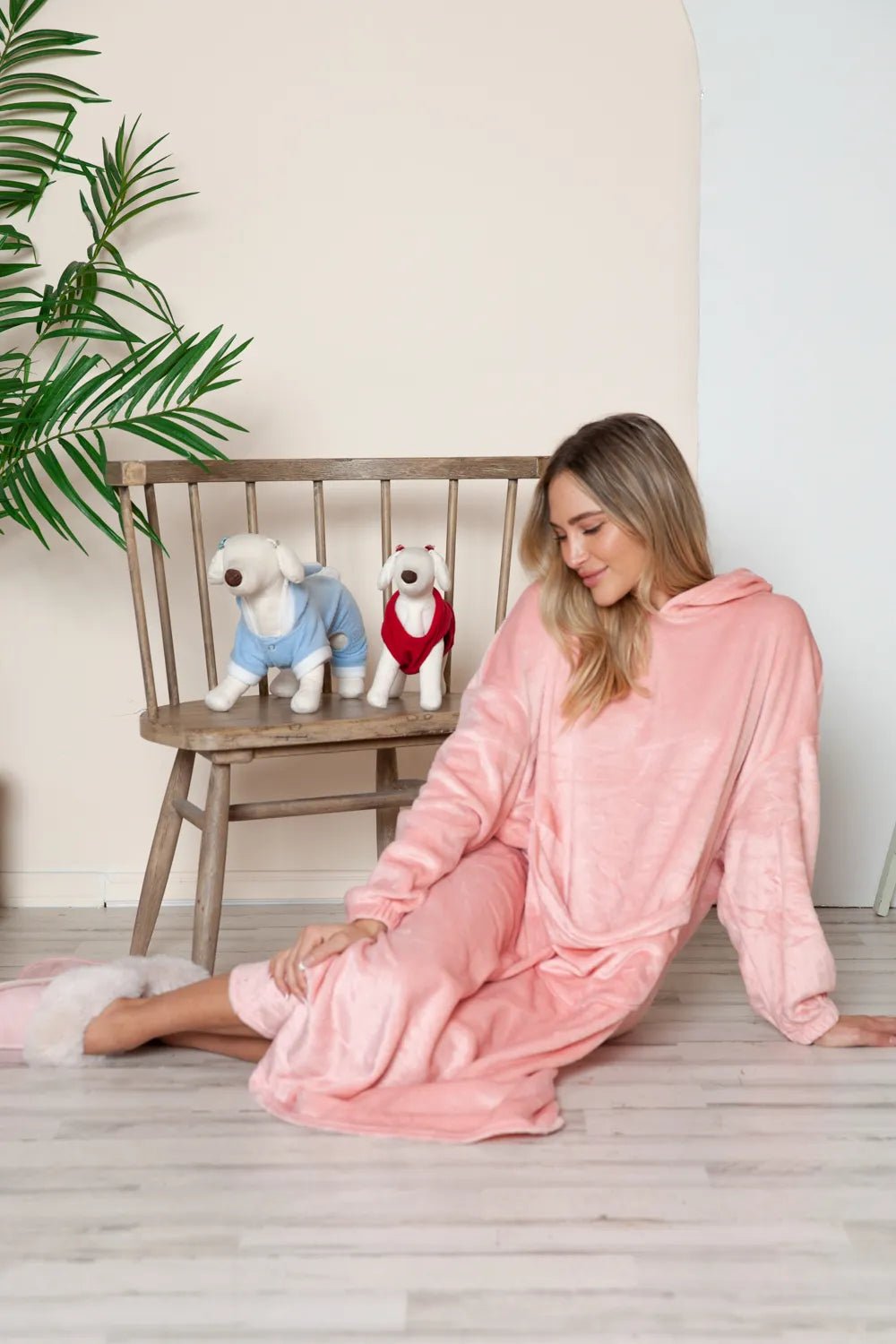 Double Take Full Size Pocketed Hooded Midi Lounge Dress - PBNJ FASHIONS