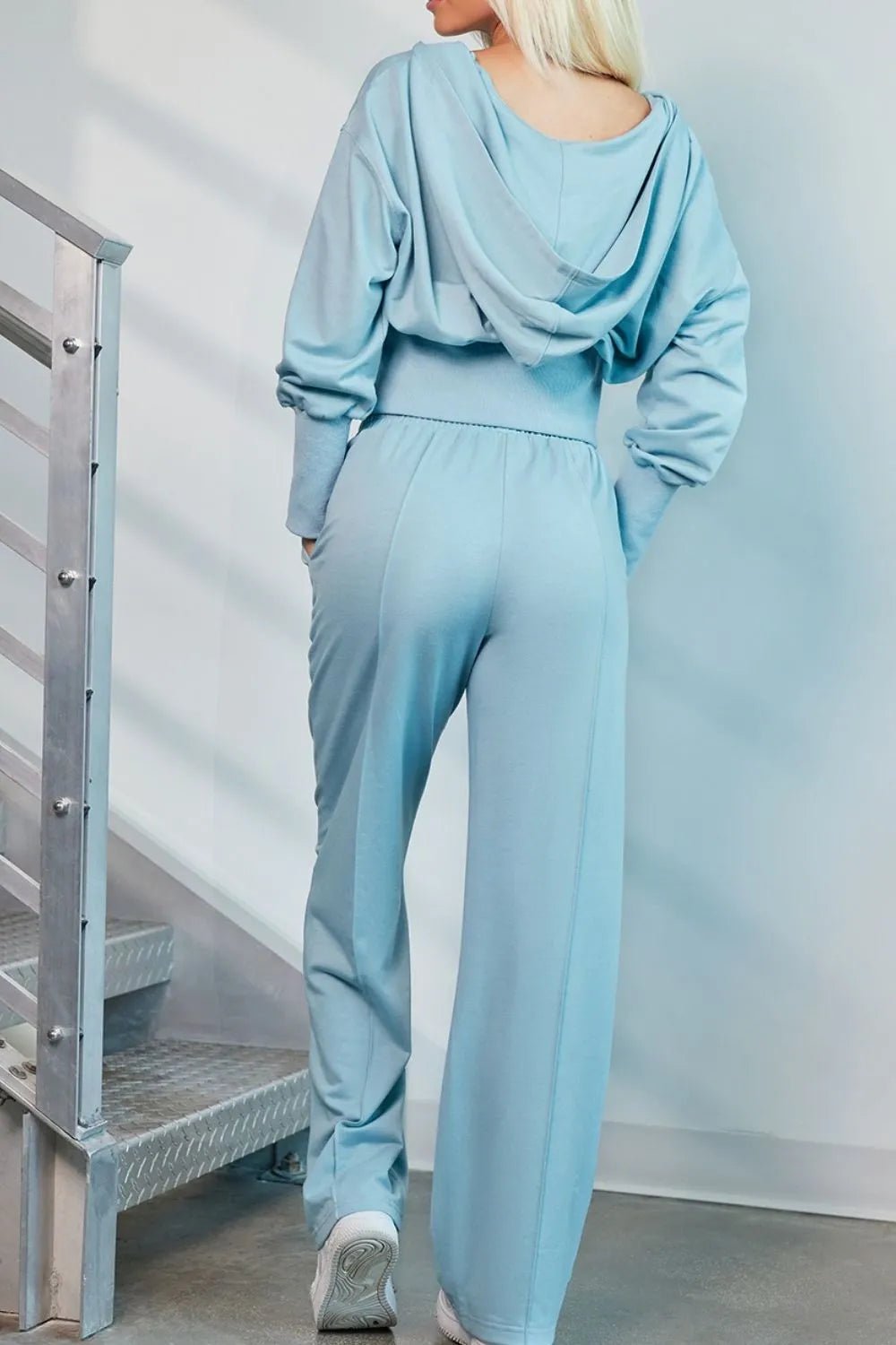 Zip - Up Hoodie and Pants Active Set - PBNJ FASHIONS