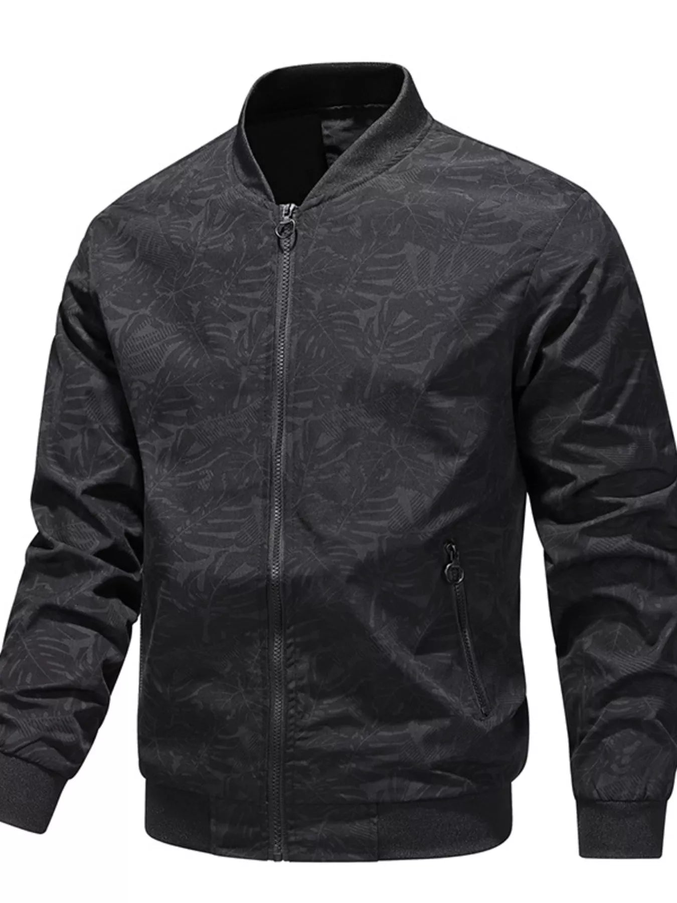 Men's Plus Size Zip Up Lightweight Bomber Jacket - PBNJ FASHIONS