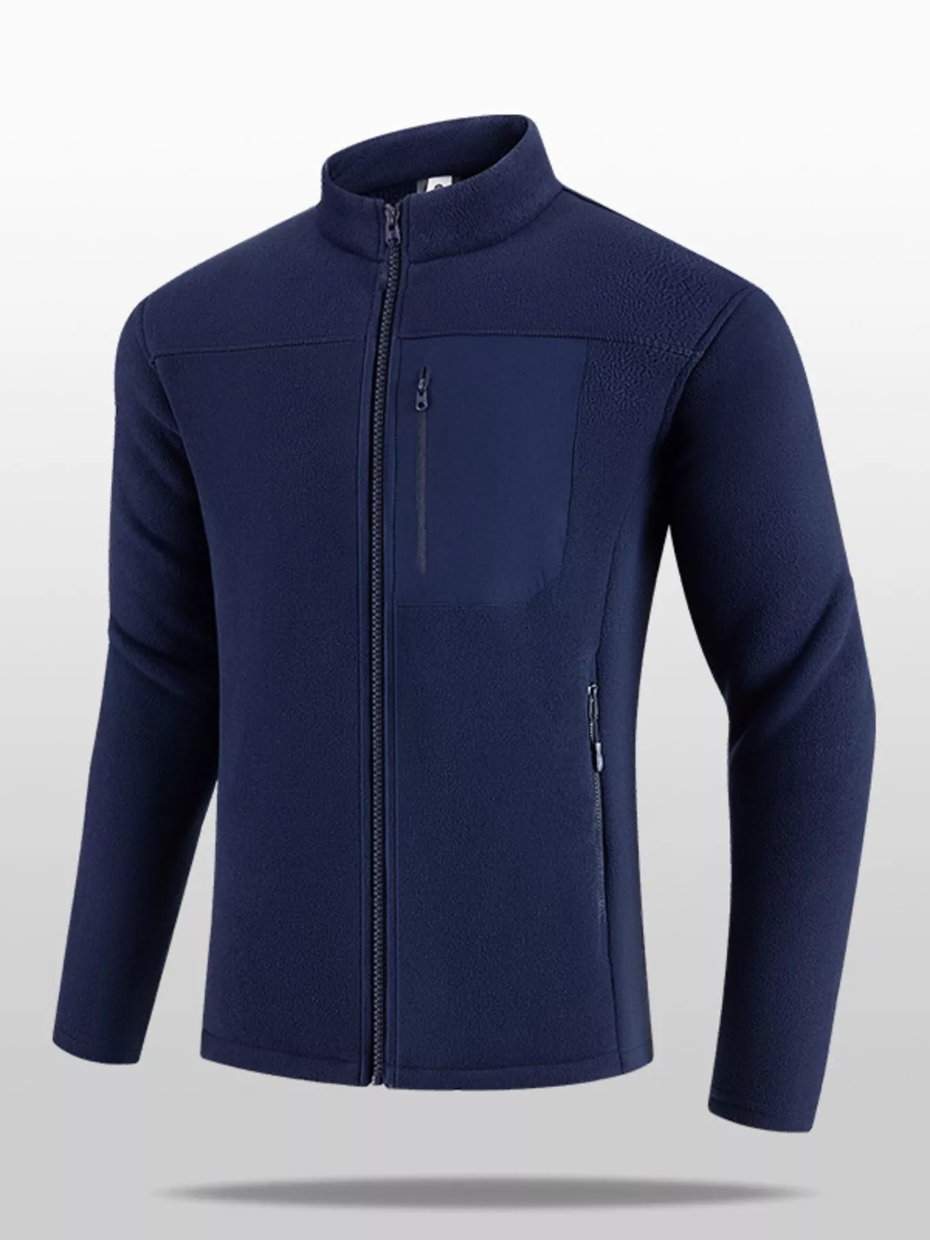 Men's Plus Size Zip Up Long Sleeve Jacket - PBNJ FASHIONS