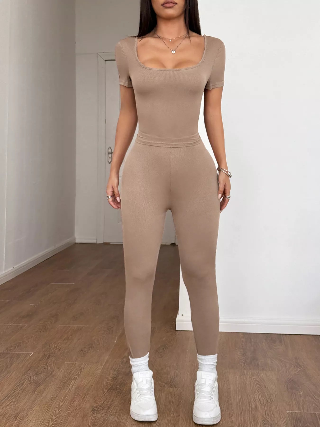 Short Sleeve Top and Leggings Set - PBNJ FASHIONS