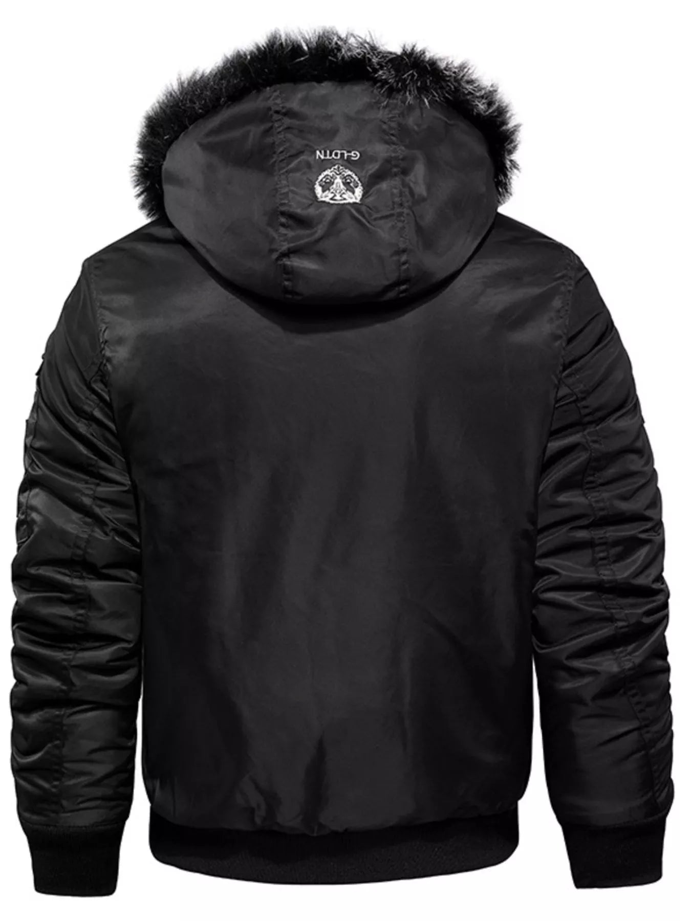 Men's Plus Size Winter Warm Fur Hooded Bomber Jacket - PBNJ FASHIONS