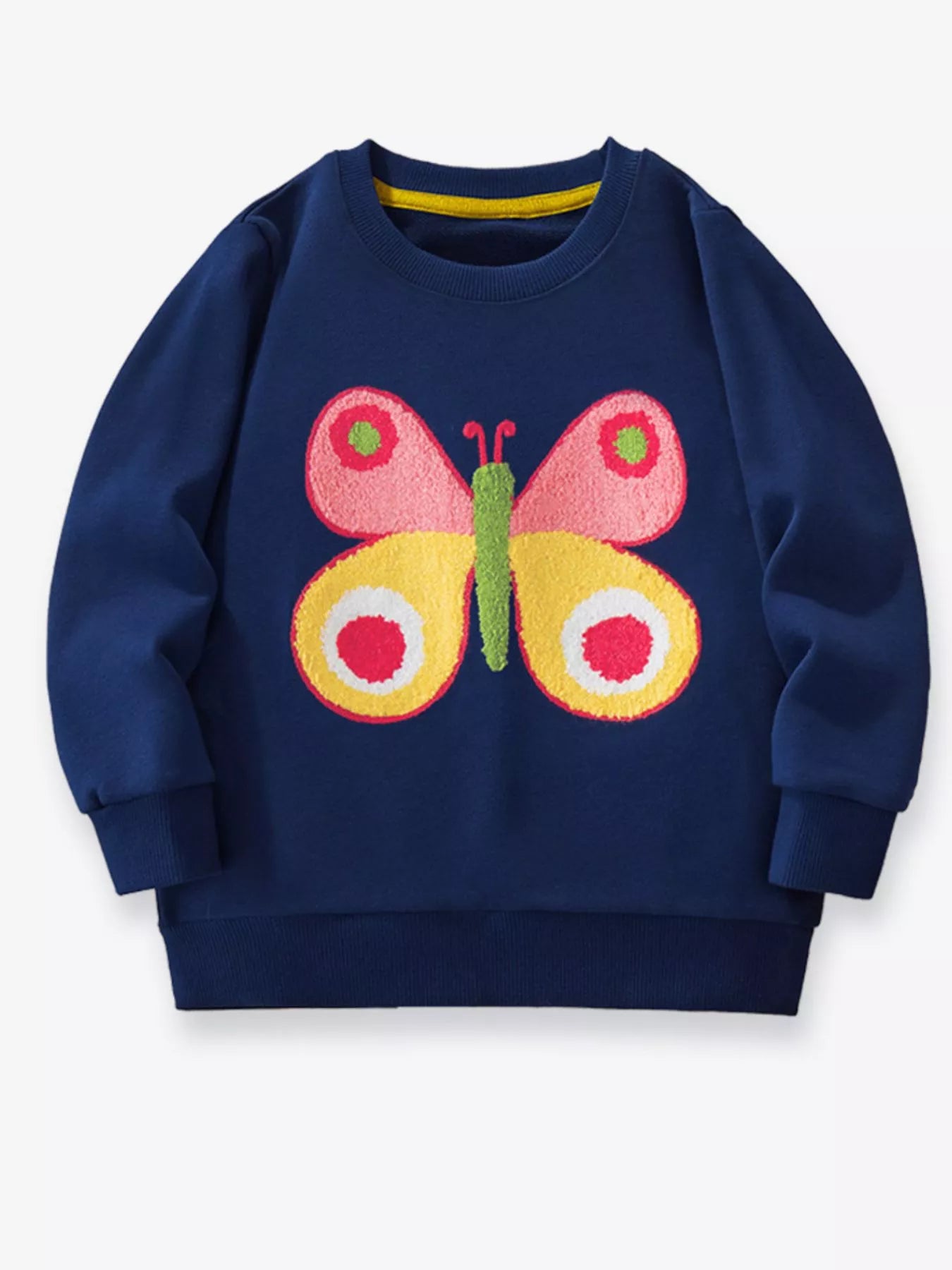 Children's Butterfly Crew Neck Sweatshirt - PBNJ FASHIONS