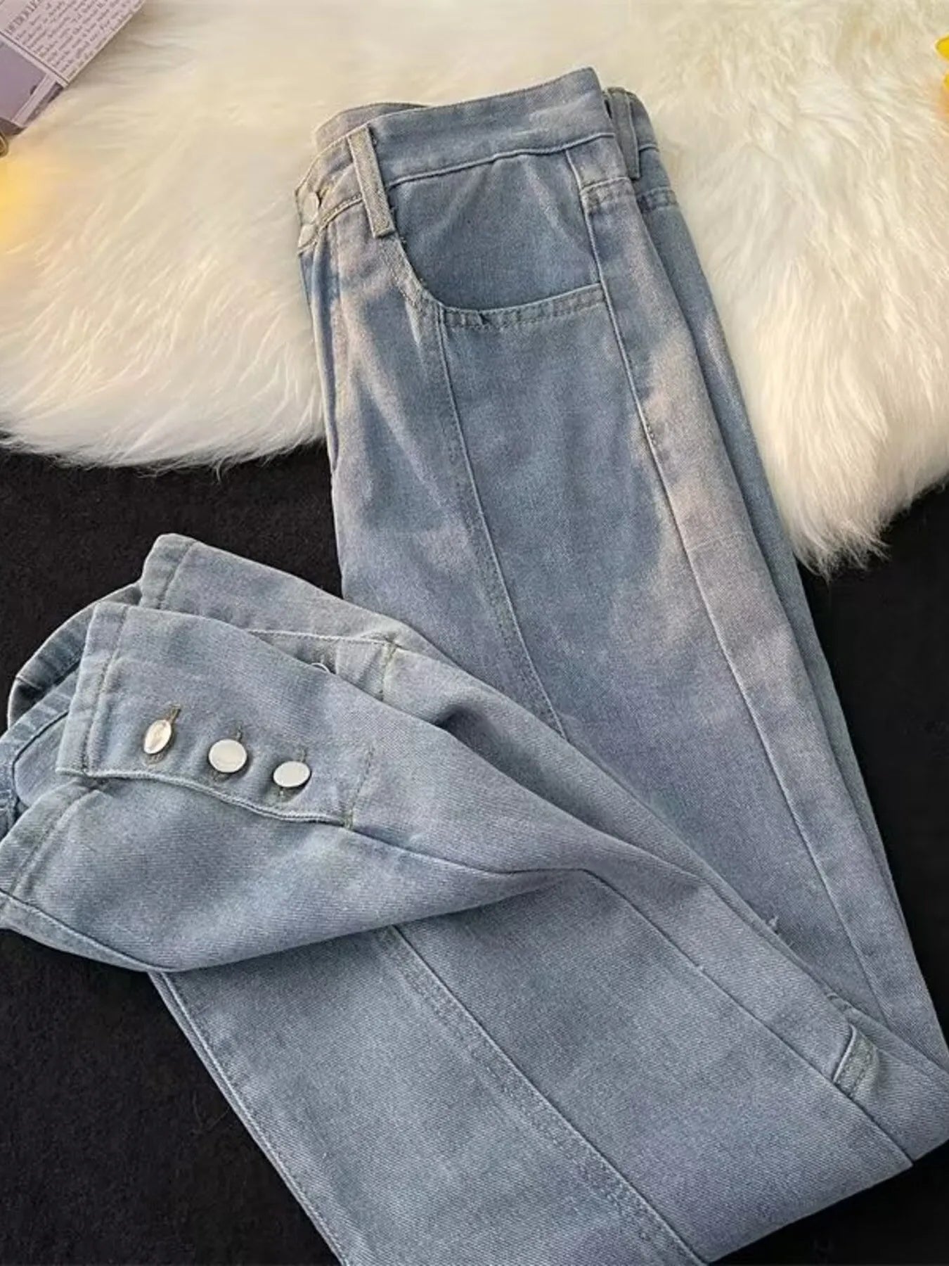 Men's Full Size Distressed Wide Leg Jeans Plus Size - PBNJ FASHIONS