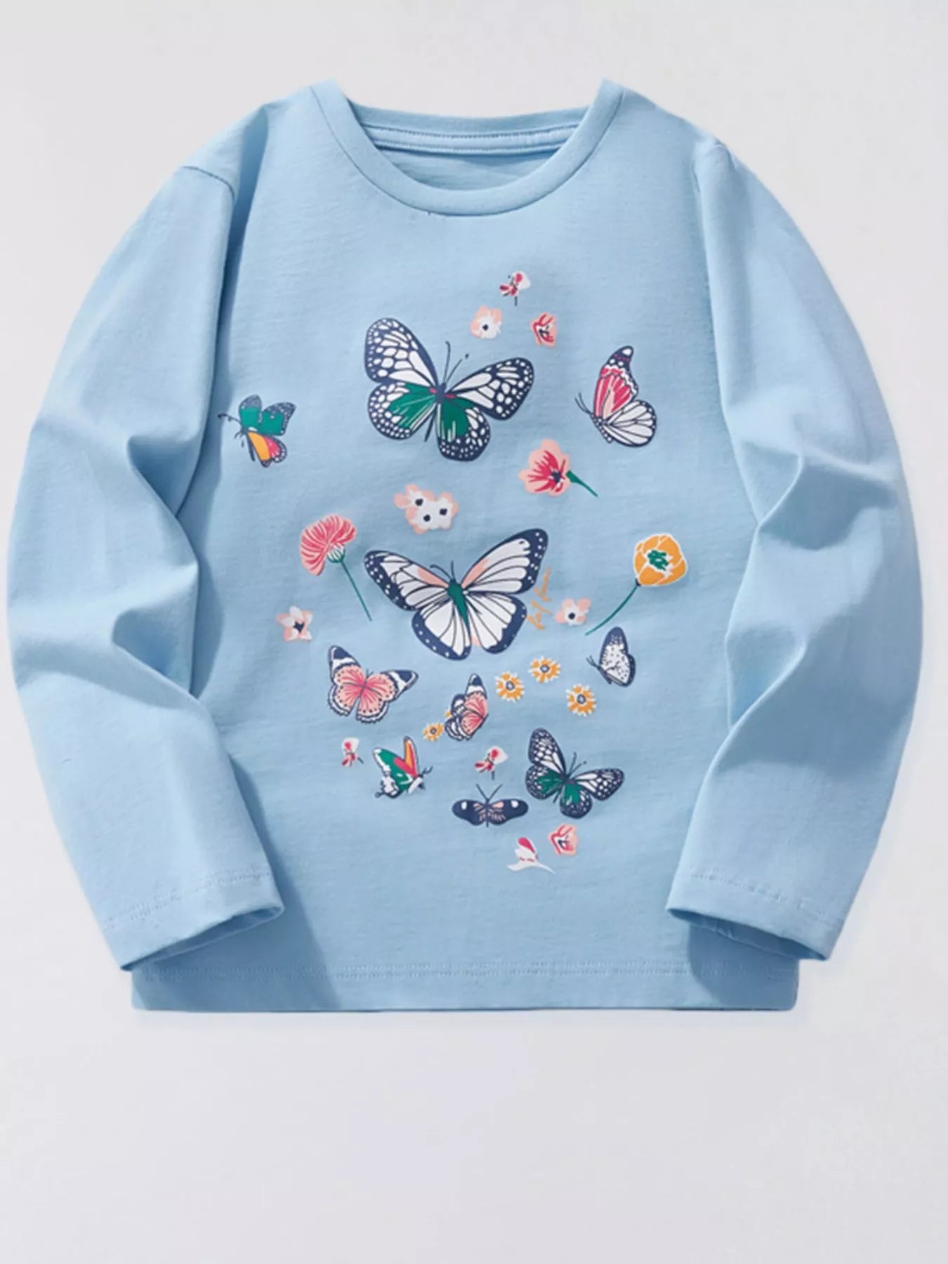 Children's Butterfly Long Sleeve T-Shirt - PBNJ FASHIONS