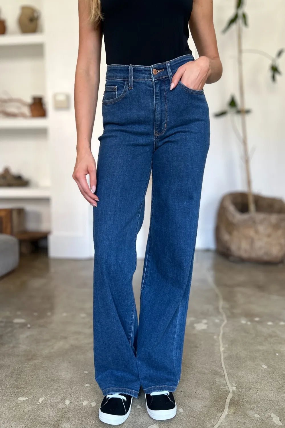 Judy Blue Full Size High Rise Straight Jeans - PBNJ FASHIONS