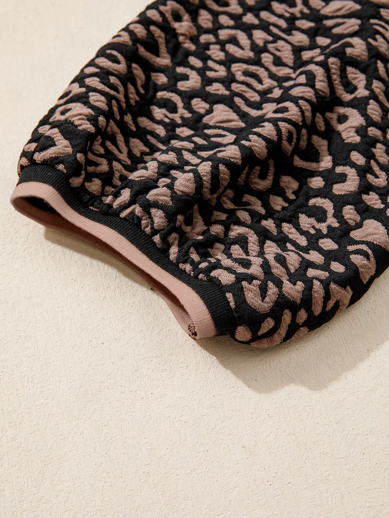Leopard Print Bubble Sleeve Shift Mini Dress - PBNJ FASHIONS