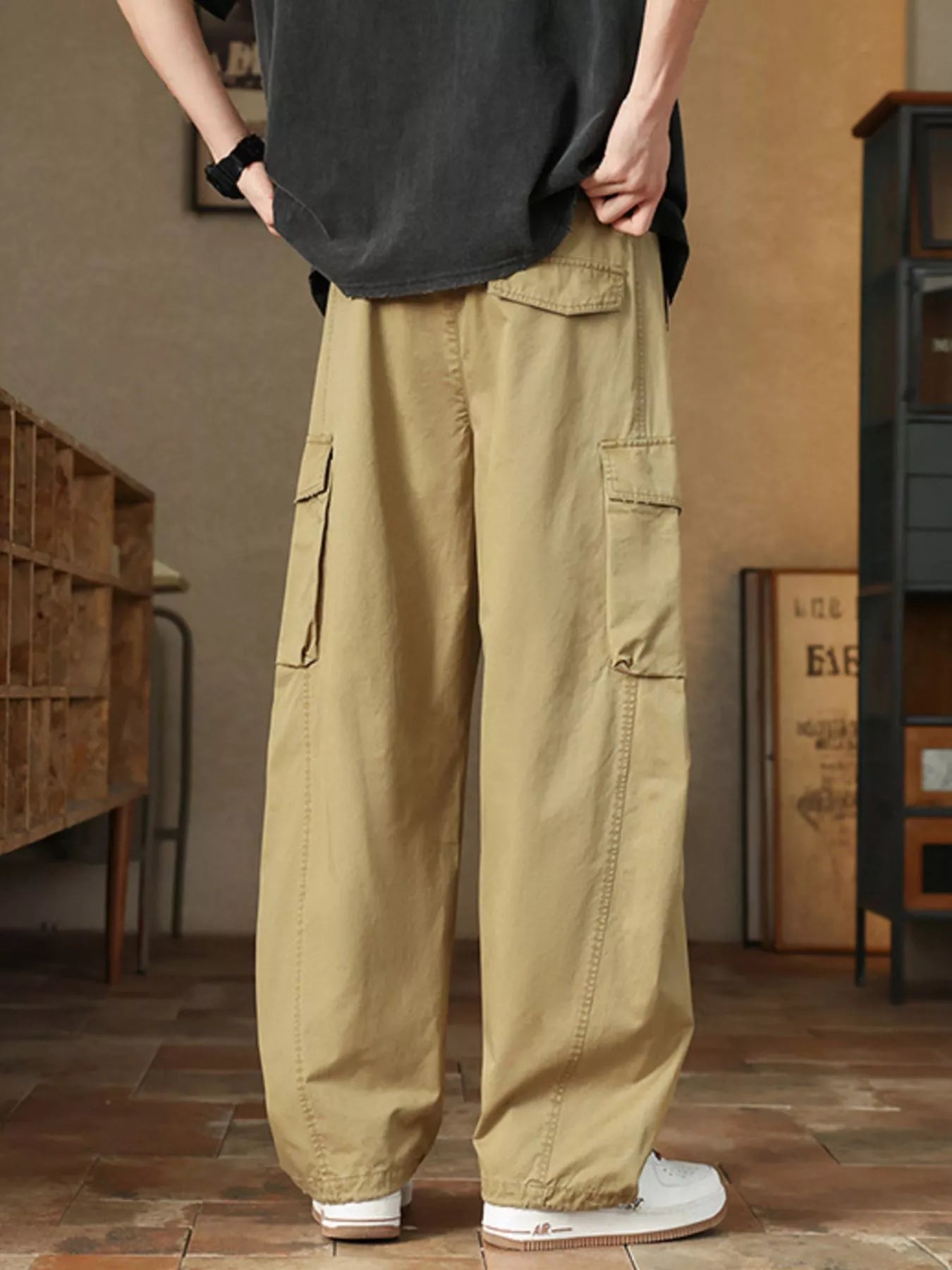 Men's Plus Size Casual Loose Fit Cargo Pants - PBNJ FASHIONS