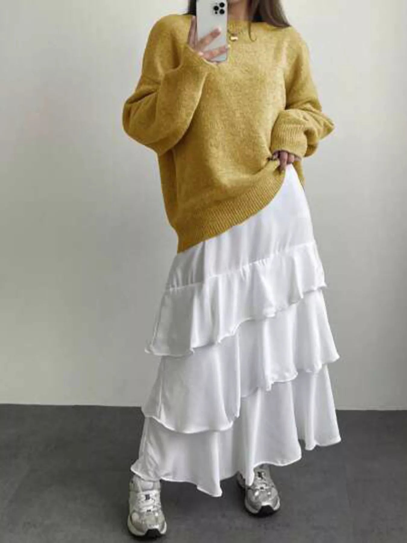 Full Size Cozy Knit Round Neck Oversized Sweater Plus Size - PBNJ FASHIONS