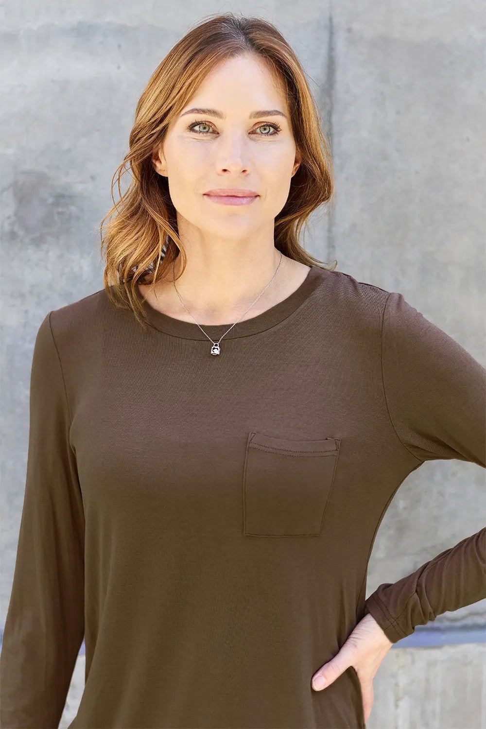 Basic Bae Full Size Round Neck Long Sleeve Top - PBNJ FASHIONS