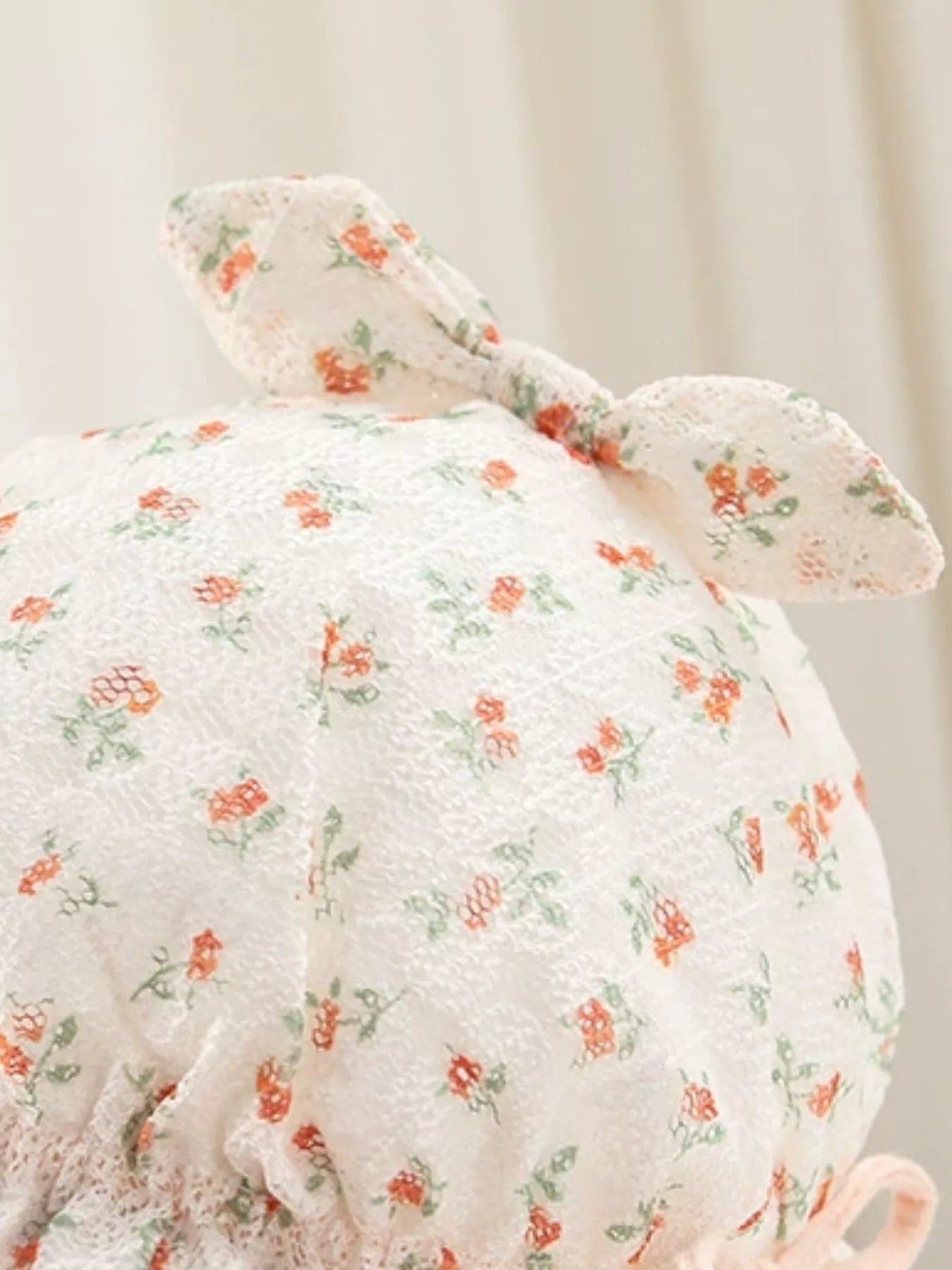 Children's Floral Print Bunny Ear Hat - PBNJ FASHIONS