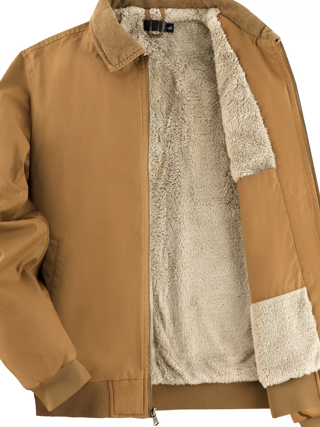 Men's Sherpa Lined Zip Up Jacket - PBNJ FASHIONS
