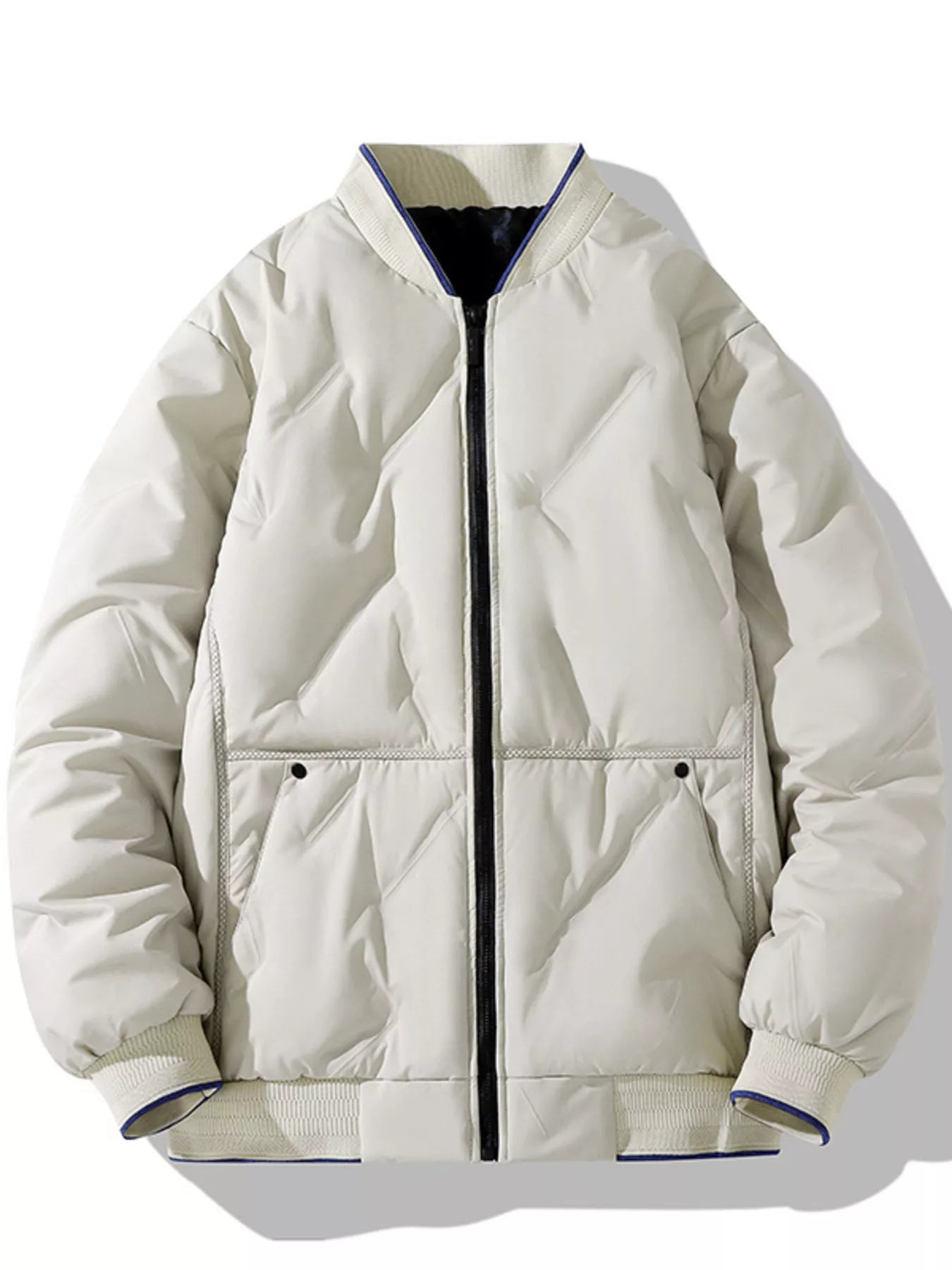 Men's Plus Size Padded Zip Up Bomber Jacket - PBNJ FASHIONS
