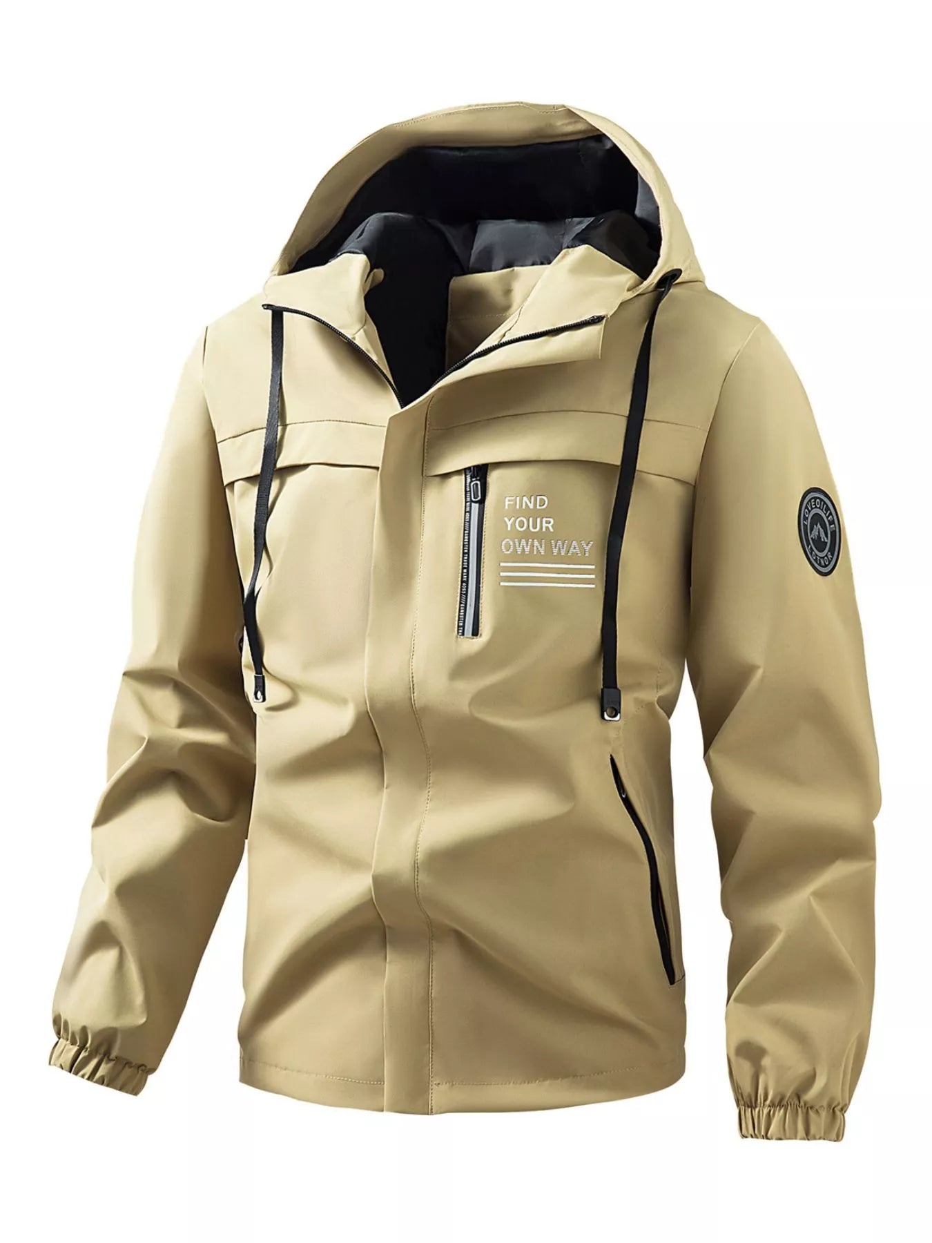 Men's Plus Size Hooded Outdoor Windproof Jacket - PBNJ FASHIONS
