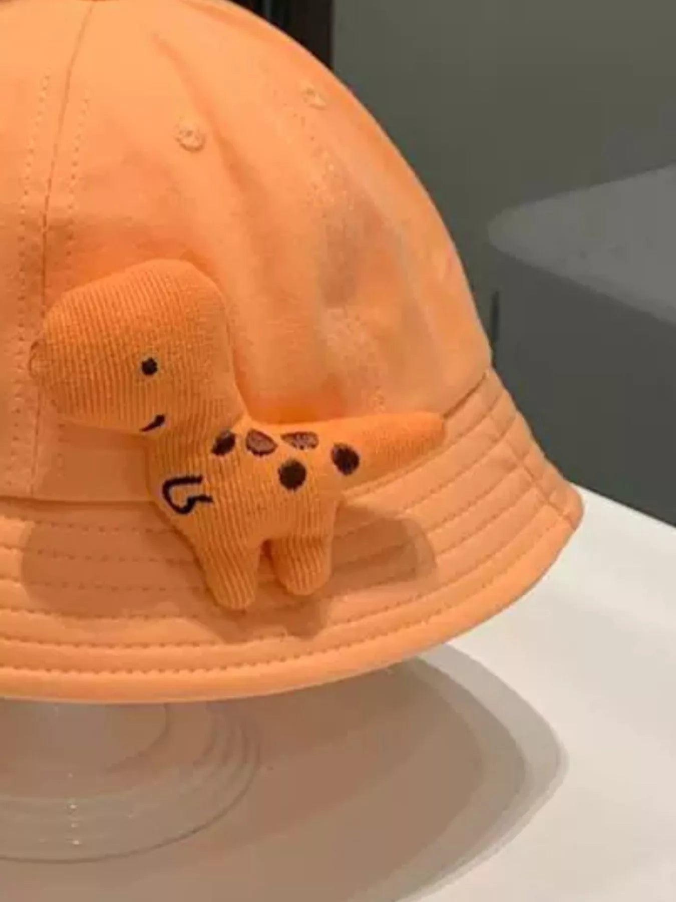 Children's Dinosaur & Sprout Decor Bucket Hat - PBNJ FASHIONS